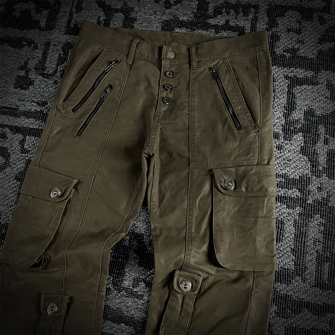 Tornado Mart Tornado Mart Tactical Waxed Multiple Pocket Pants Size US 32 / EU 48 - 2 Thumbnail