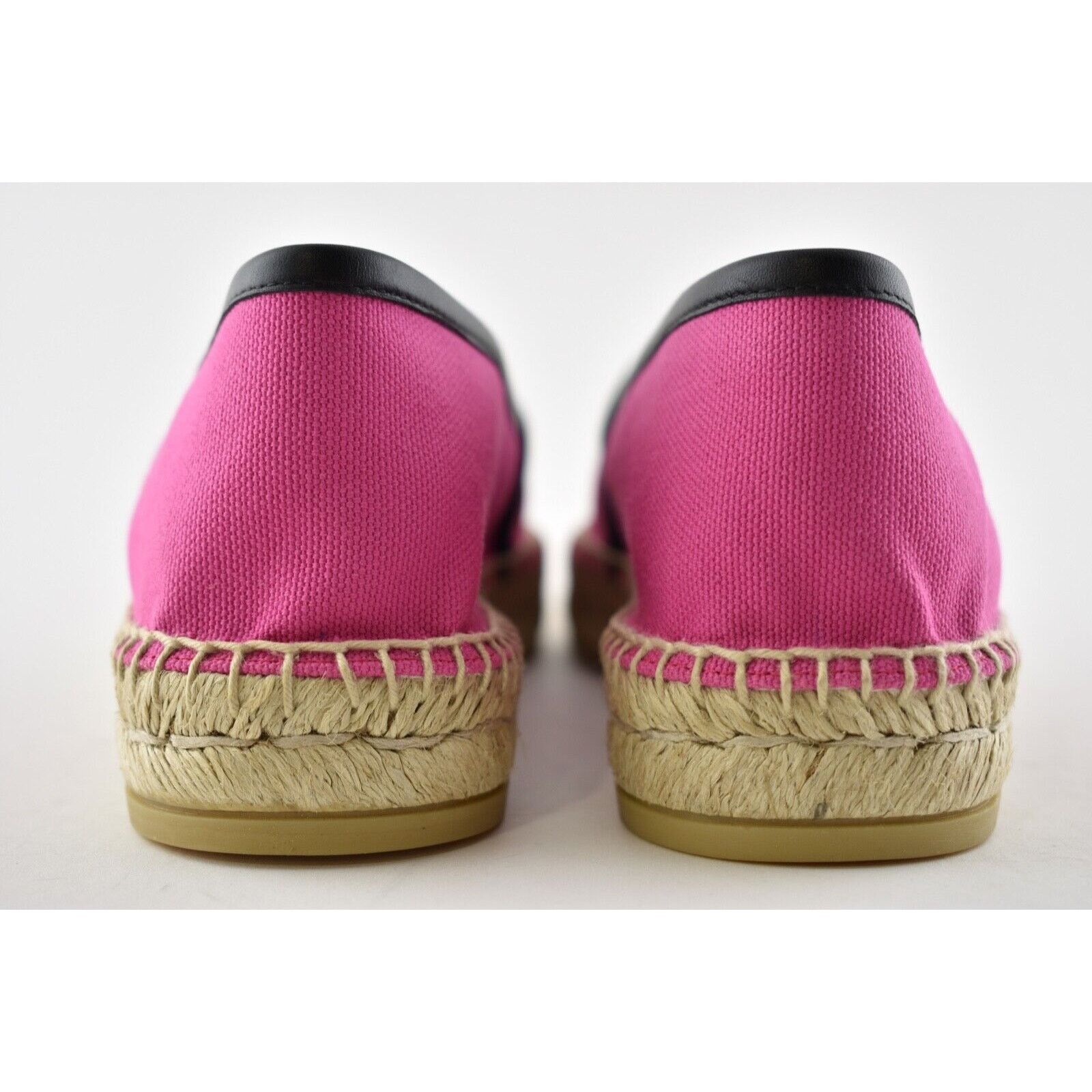 Gucci Gucci Pilar Pink Canvas Black Leather Trim GG Logo Print Size US 5.5 / IT 35.5 - 11 Thumbnail