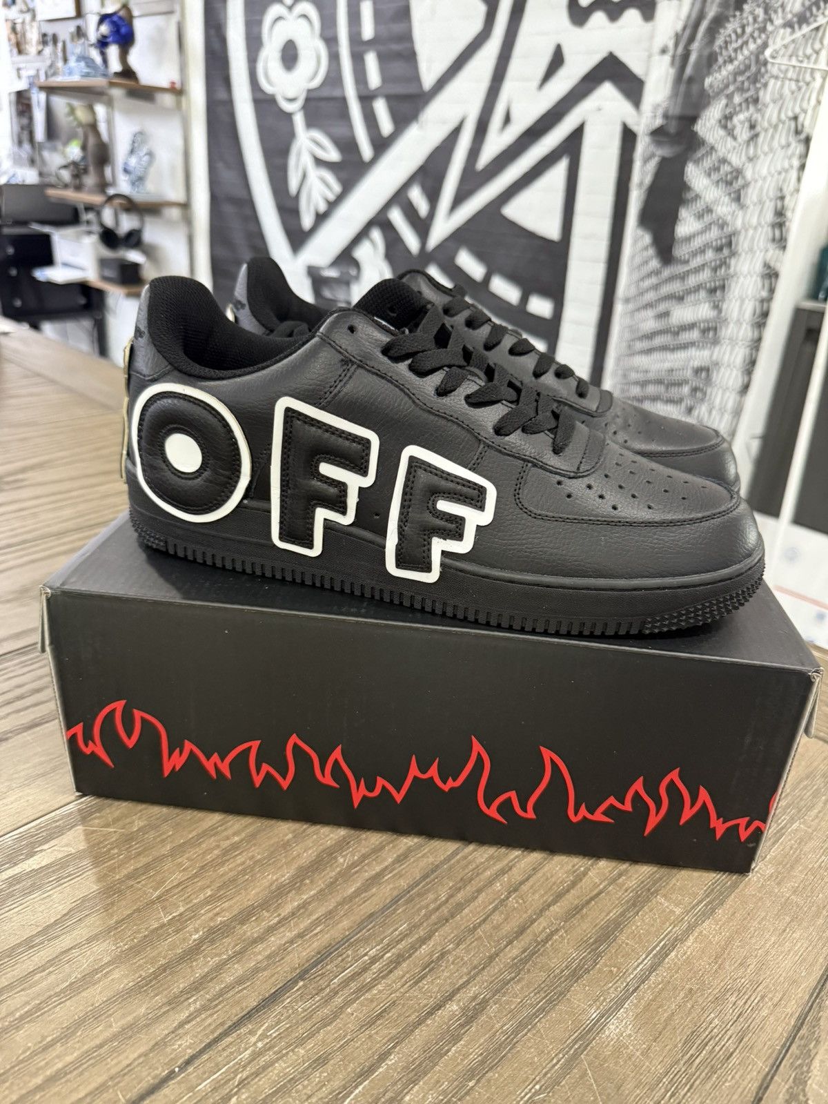 Designer 🖕🏻 FYB Fuck Your Brand FUCK OFF Custom AF1 CPFM Low Size 13 🖕🏻 Size US 13 / EU 46 - 3 Thumbnail
