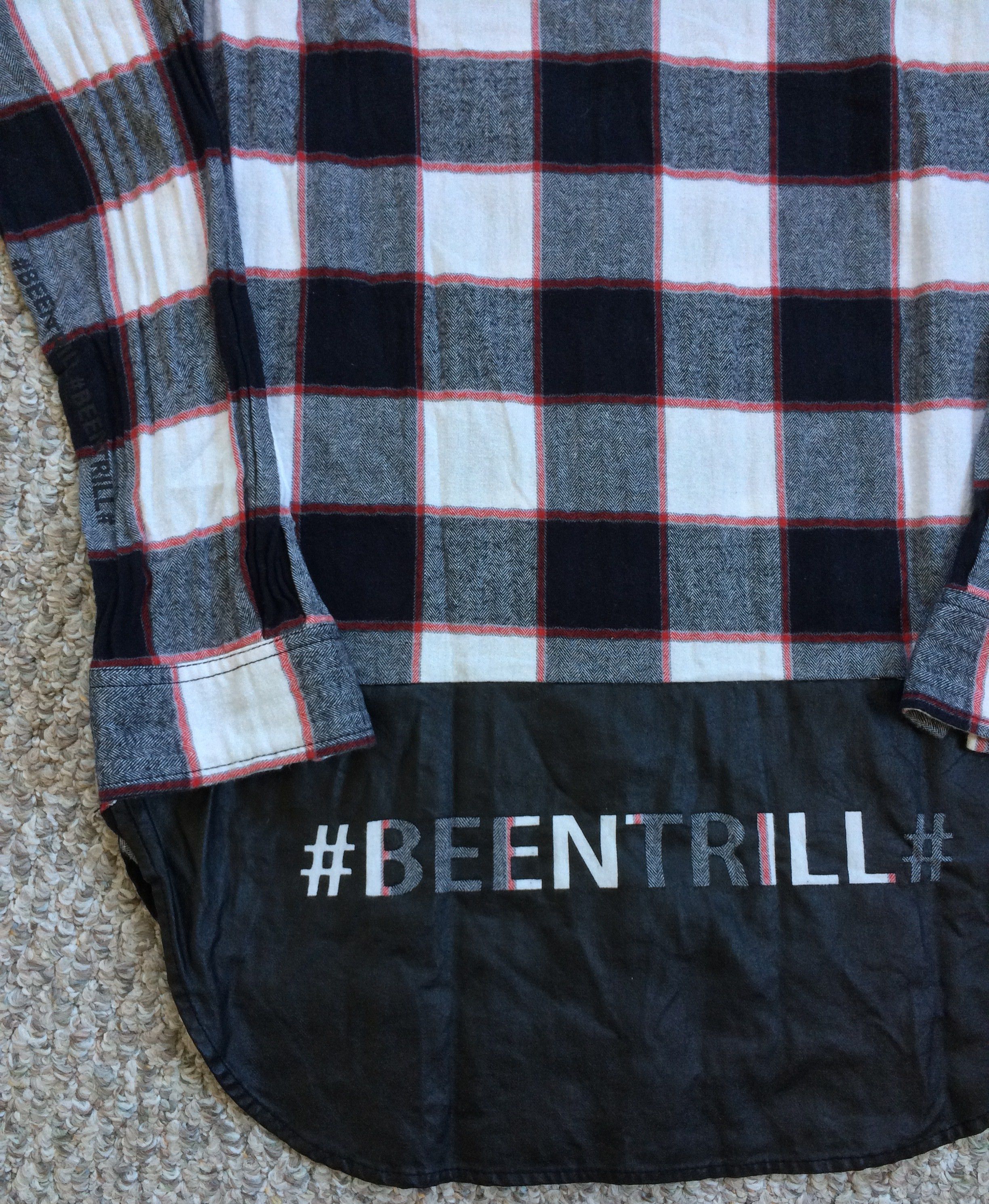 Been Trill OG Been Trill Reconstructed Long Logo Flannel Size US M / EU 48-50 / 2 - 2 Thumbnail