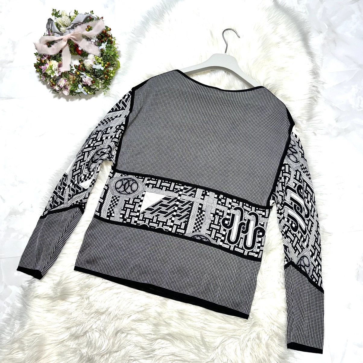 Hermes , Hermes new logo, art design switching, mosaic cut sew Size XS / US 0-2 / IT 36-38 - 8 Thumbnail