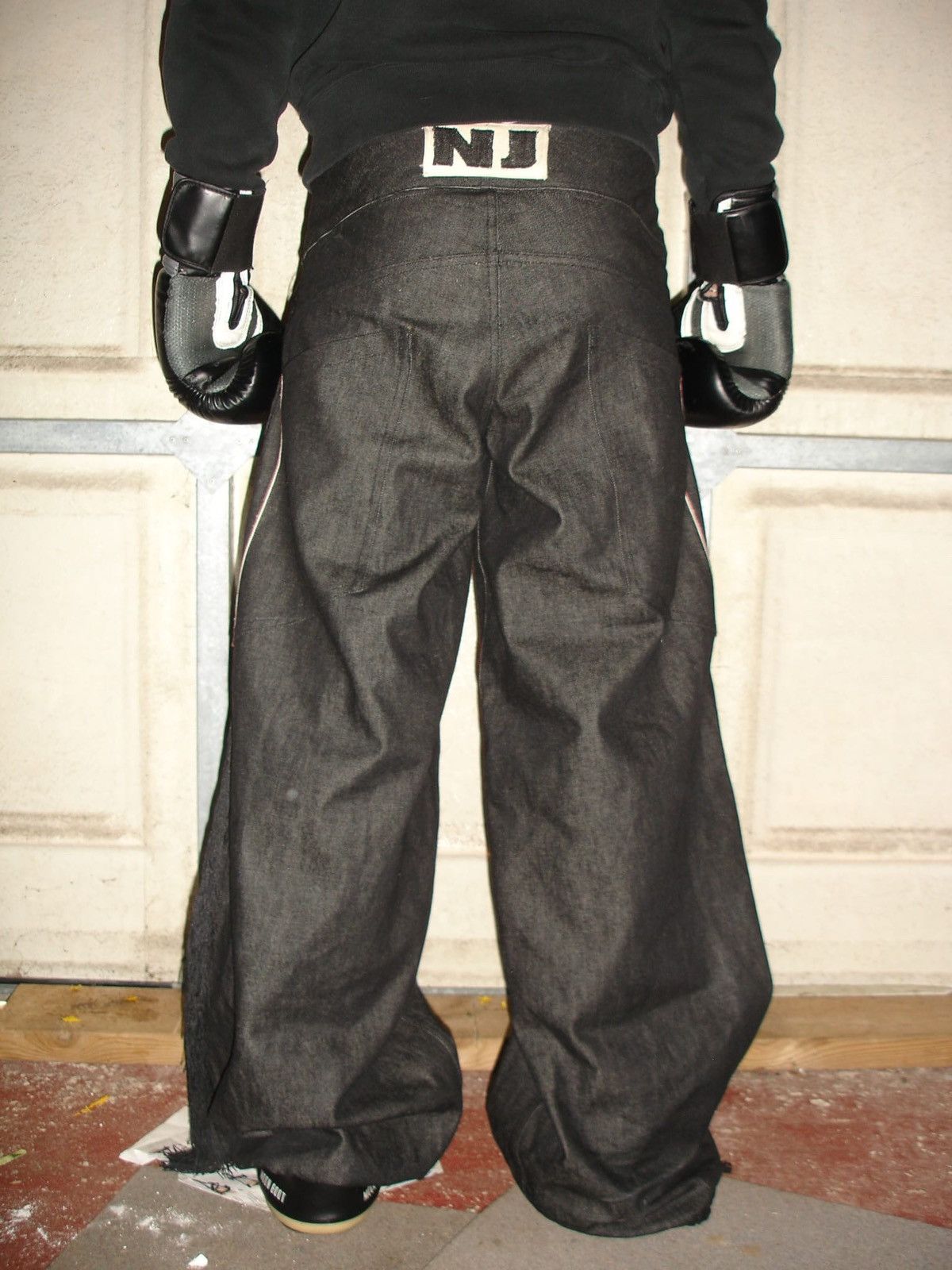 Handmade Boxing-Inspired Baggy Jeans Size US 32 / EU 48 - 5 Thumbnail