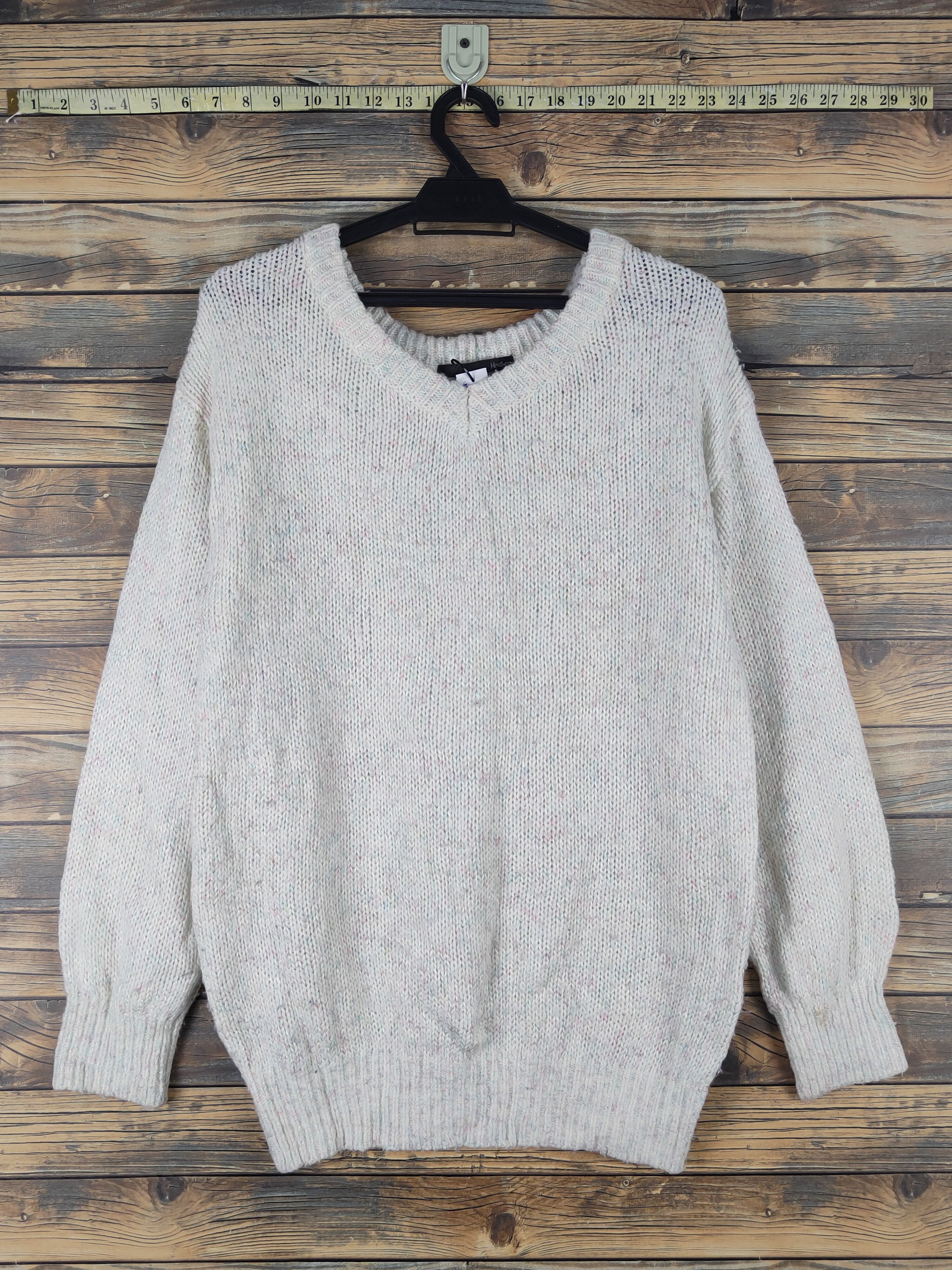 Heather Ivory Knitwear vintage plain Sweatshirts #W1524