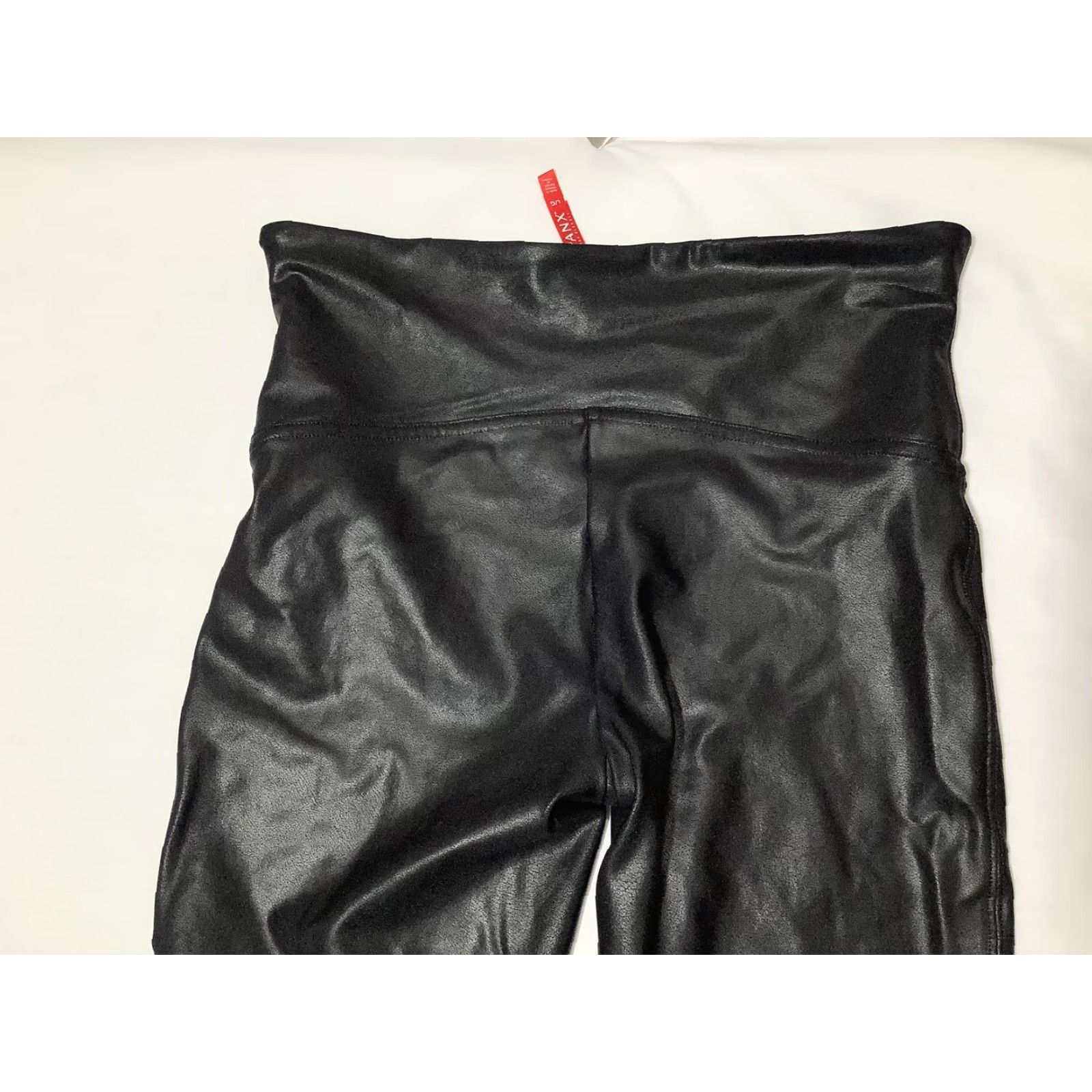 Spanx SPANX Faux Leather Leggings Womens Large Black High Rise Shaping Pull On Pants Size 36" / US 14 / IT 50 - 6 Thumbnail