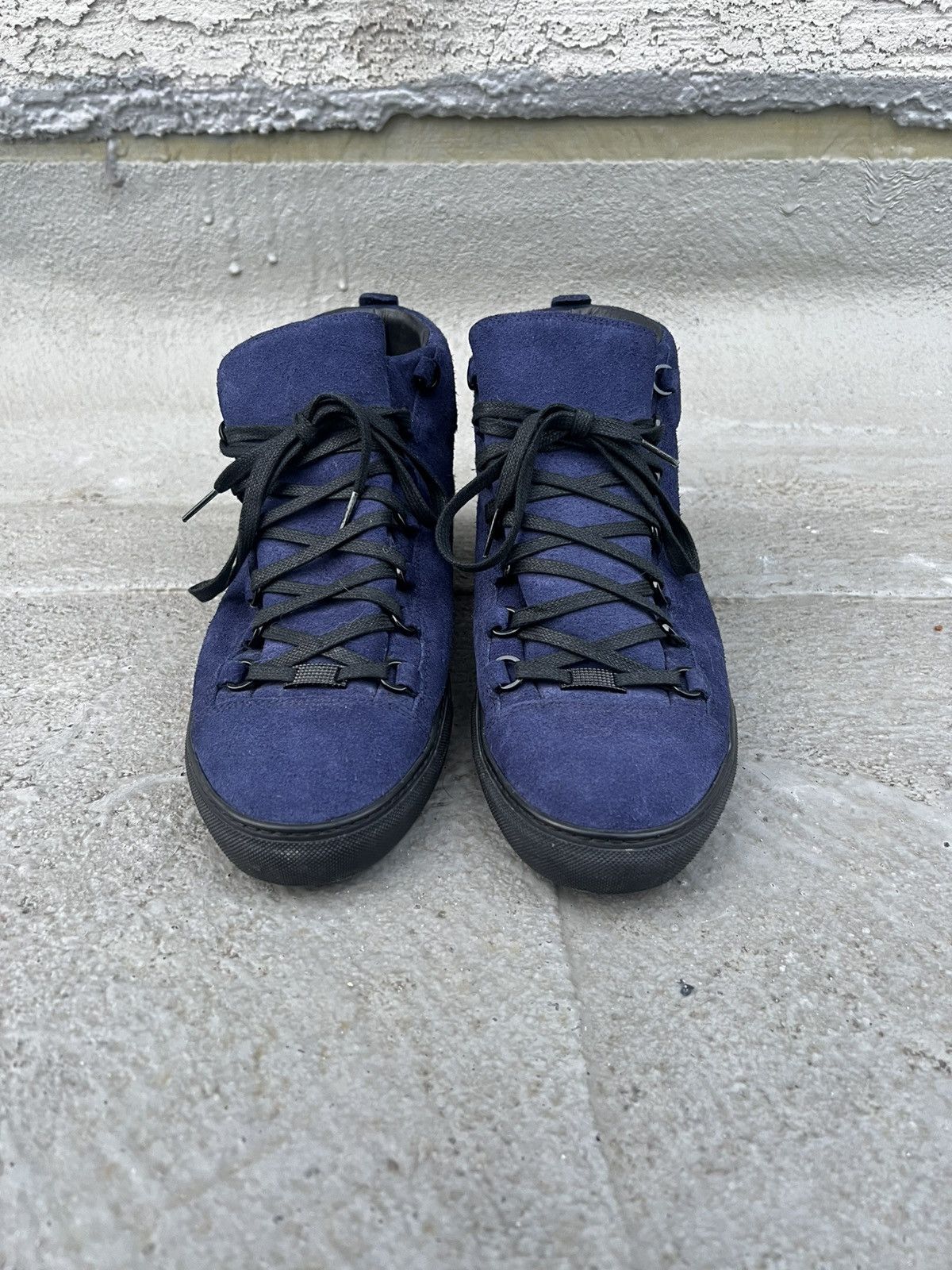 Balenciaga Suede Balenciaga Arenas Blue/Black Size US 11 / EU 44 - 3 Thumbnail