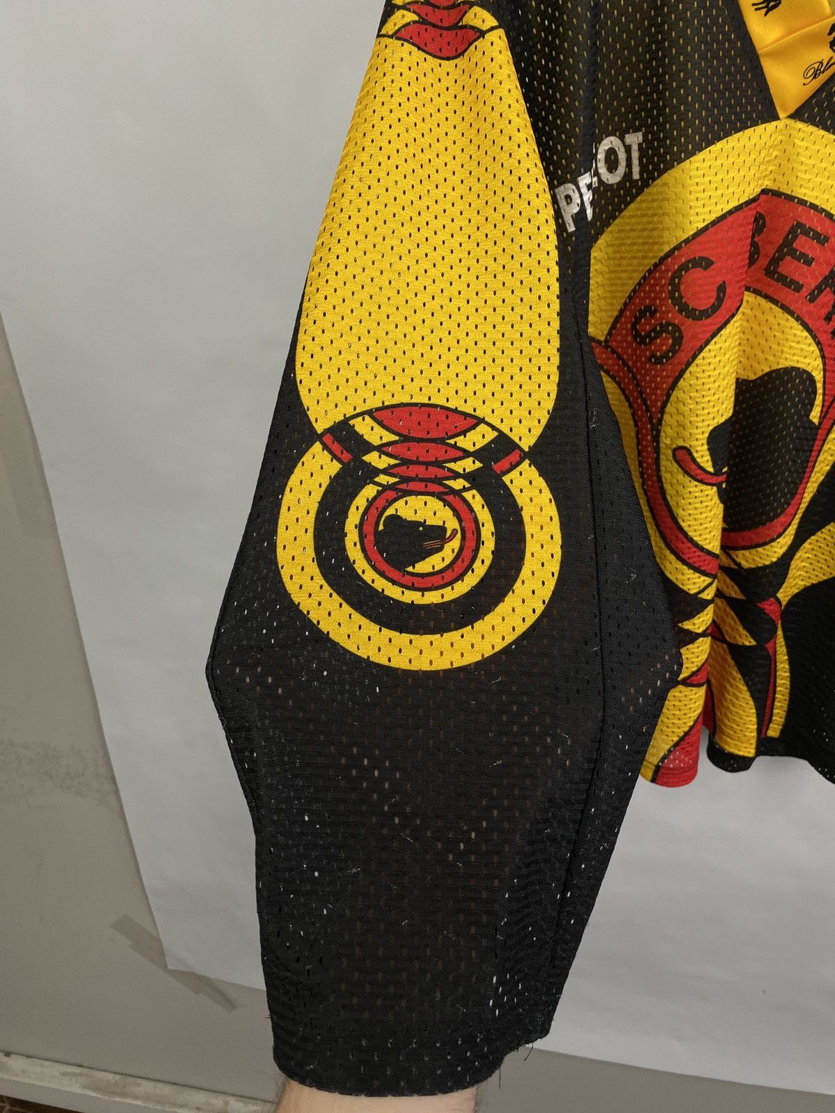 NHL 🇨🇭 Vintage 90s SC Bern Switzerland Hockey Jersey Peugeot Size US M / EU 48-50 / 2 - 5 Thumbnail