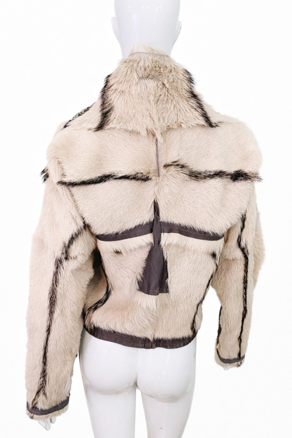 Marithe + Francois Girbaud Marithé François Girbaud Goat Fur Leather Metal Jacket Coat Size S / US 4 / IT 40 - 3 Thumbnail