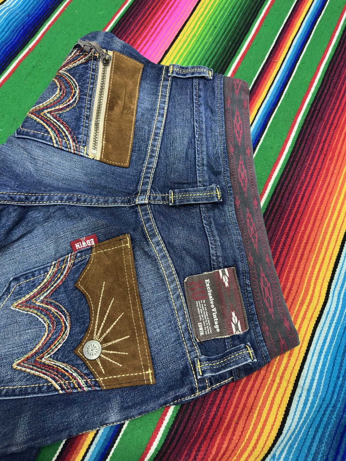 Other Edwin Double Waist XV Blue Wash 💥 Size US 30 / EU 46 - 4 Thumbnail