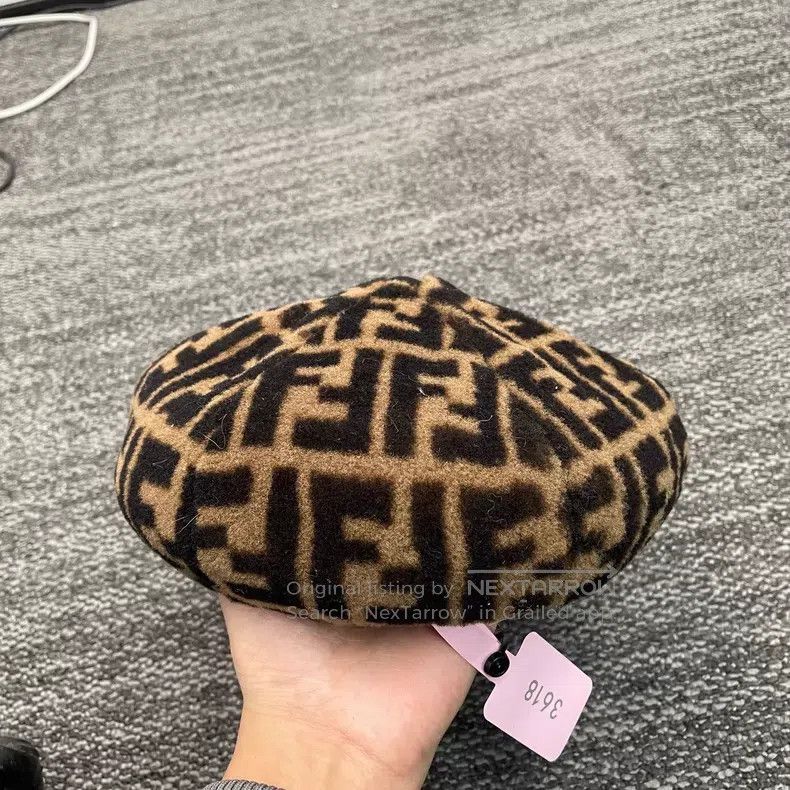 Fendi Fendi size 57 Printed Cap Size ONE SIZE - 3 Thumbnail