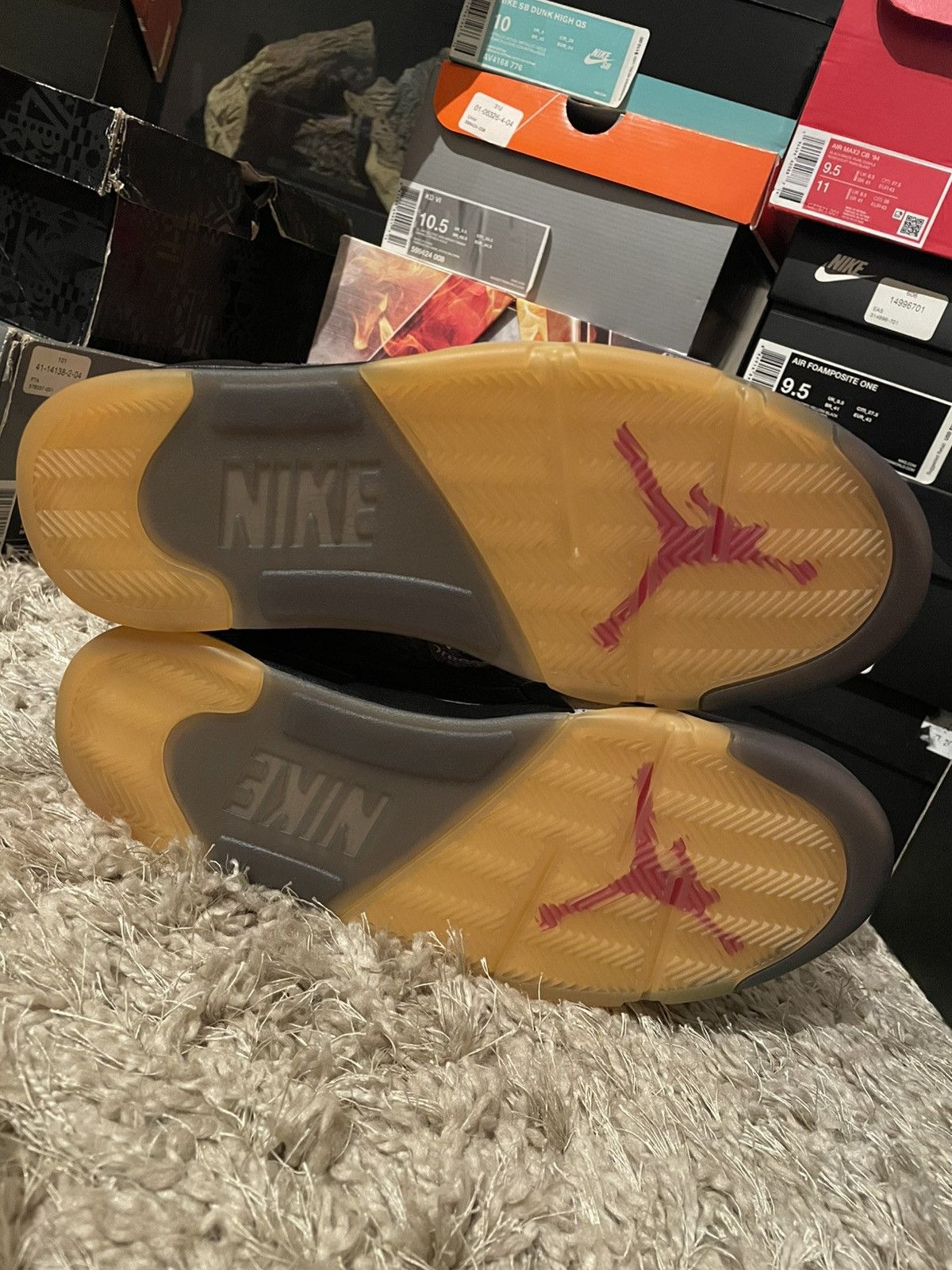 Jordan Brand × Off-White OFF WHITE x Jordan 5 Muslin Size US 10.5 / EU 43-44 - 7 Thumbnail
