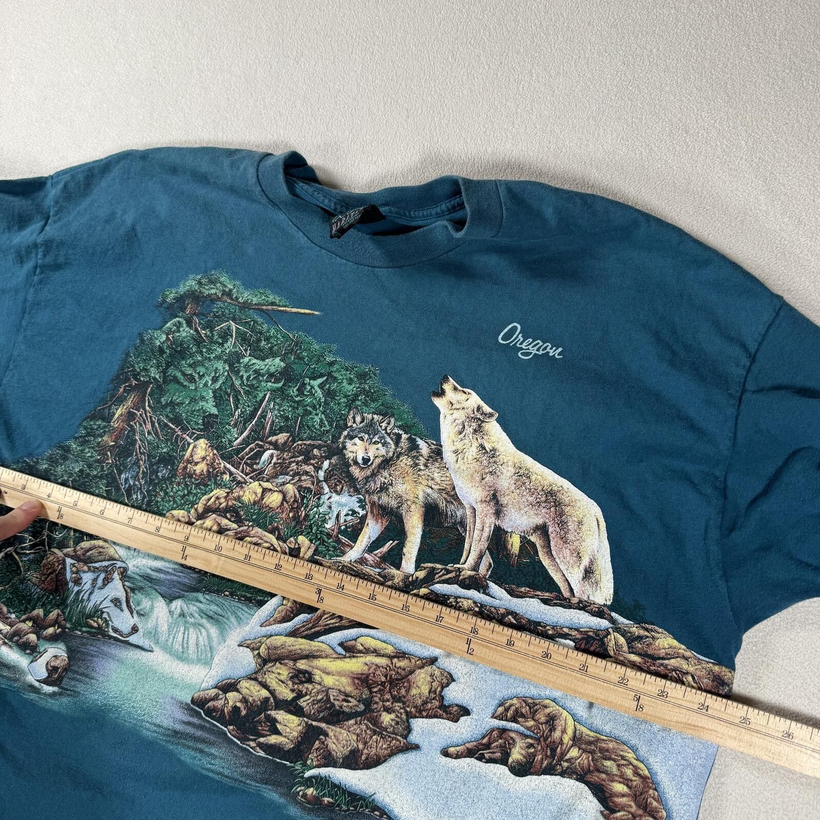 Habitat Vintage 90s Wilderness Animal Wrap Around Tee Size US XXL / EU 58 / 5 - 4 Thumbnail