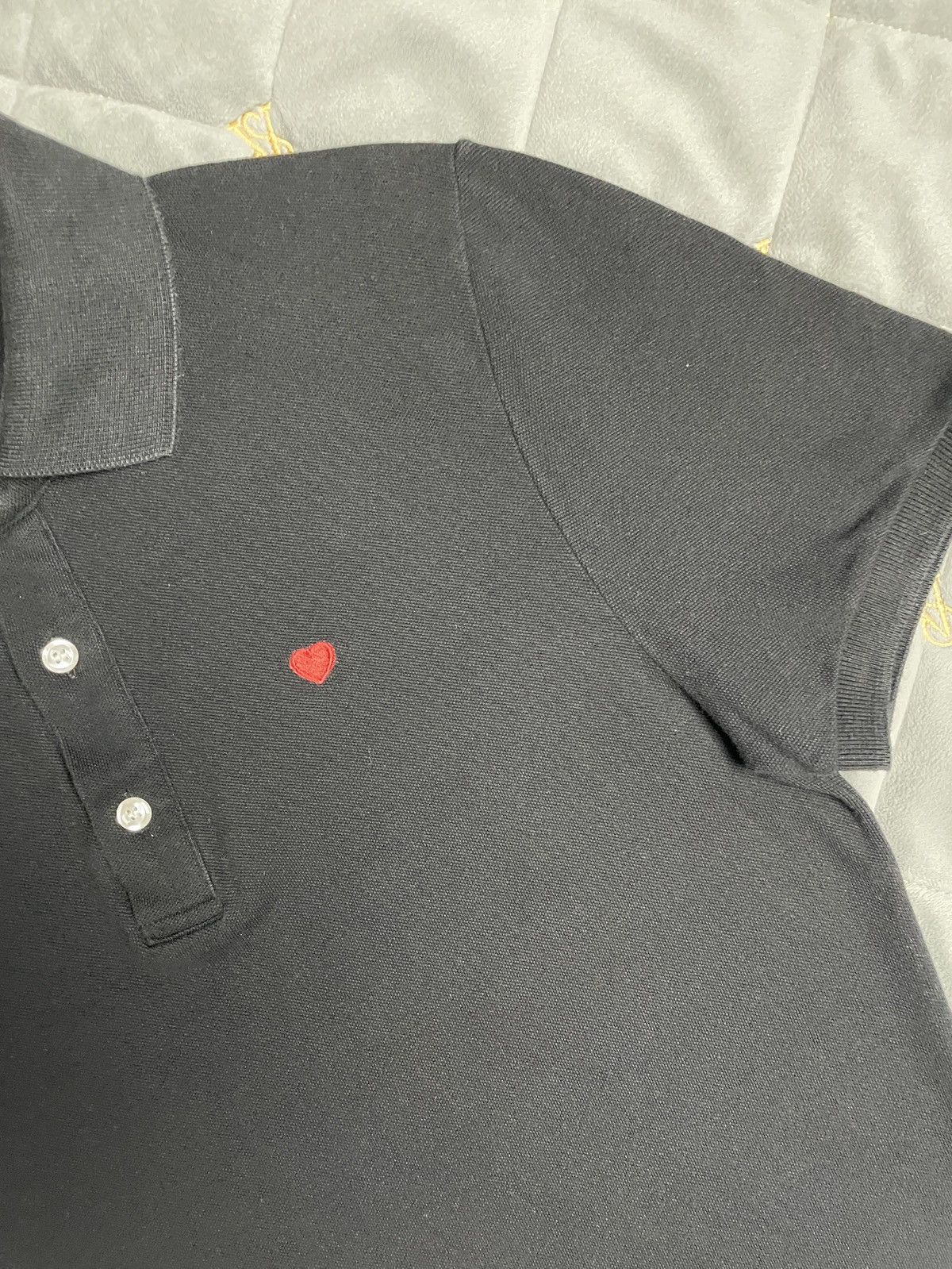 Moschino Polos Italy Moschino Love Heart-Embroidered polo T-shirt Size US M / EU 48-50 / 2 - 5 Thumbnail