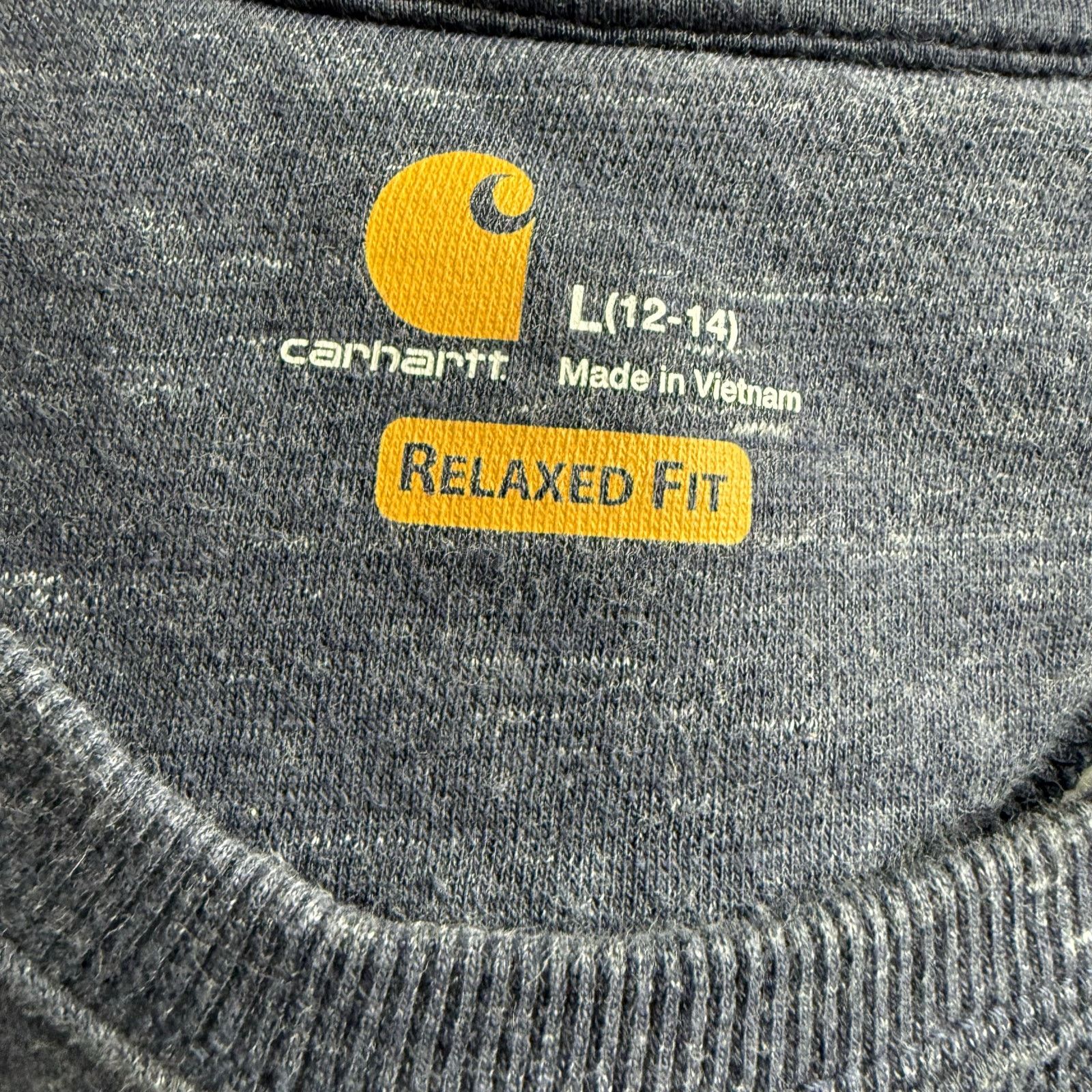 Carhartt Carhartt Greyish Blue Relaxed Fit Crew Neck Pullover Sweater Size US L / EU 52-54 / 3 - 4 Thumbnail