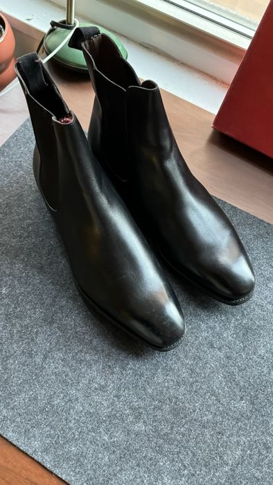 Carmina *NIB* Carmina Black Chelsea Boots Rain Last | Grailed