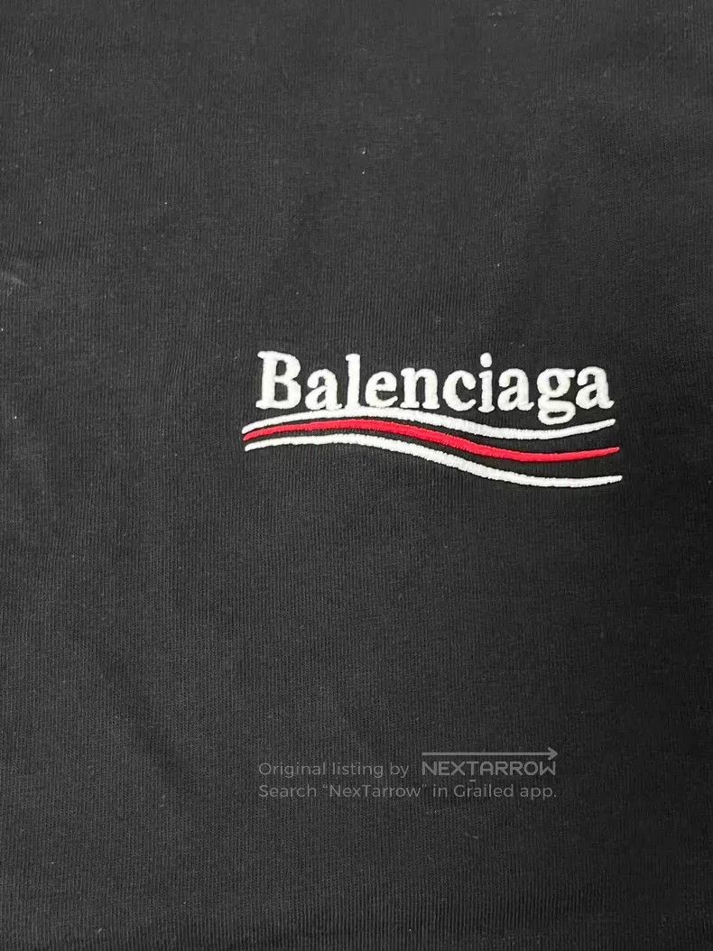 Balenciaga Balenciaga Logo Letter Printed Fake Two-Piece Long Sleeve Size US S / EU 44-46 / 1 - 3 Thumbnail