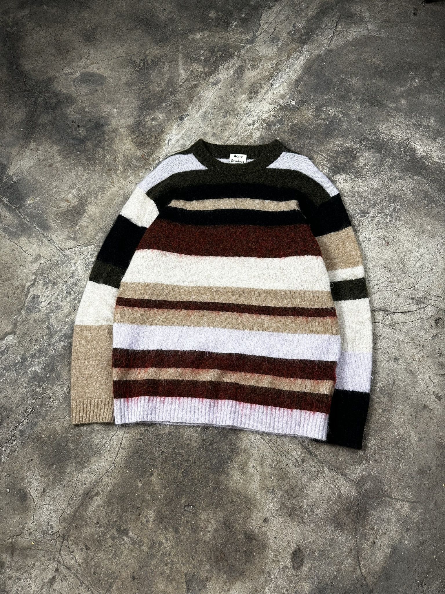 Acne Studios Acne Studios Wool Knit Stripped Sweater Size US M / EU 48-50 / 2 - 1 Thumbnail