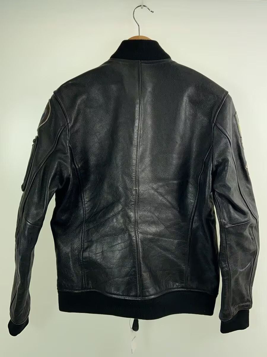 Avirex Avirex Cow Leather Patched Suede Flight Jacket Blouson Black Size US L / EU 52-54 / 3 - 2 Thumbnail