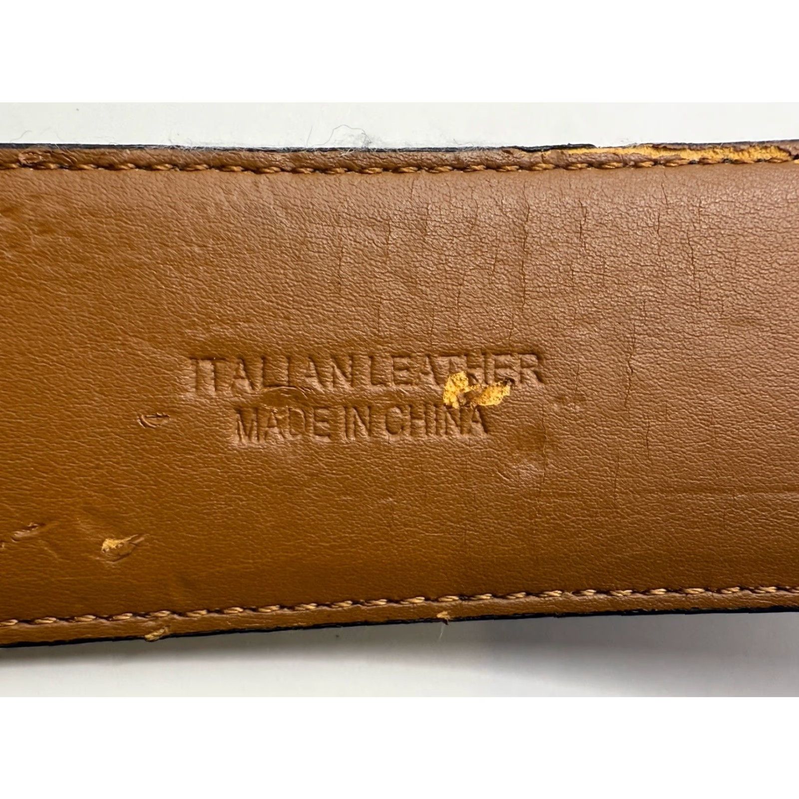 Ralph Lauren LAUREN RALPH LAUREN Collection Men’s Leather Belt M Italian Solid Stainless Steel Size ONE SIZE - 6 Thumbnail