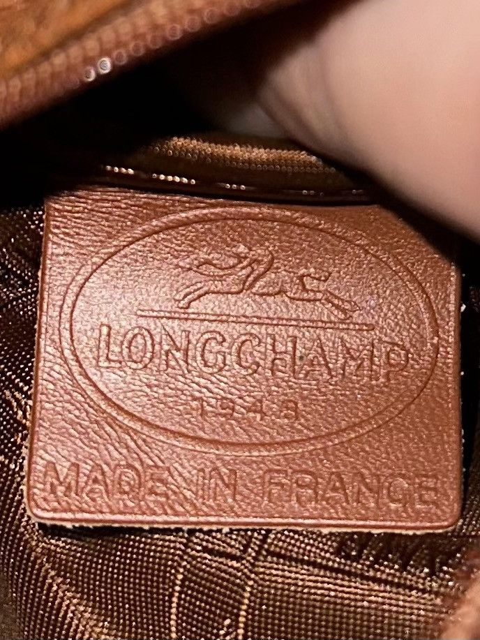 Longchamp LONGCHAMP Le Foulonné Brown Leather Mini Shoulder Bag Size ONE SIZE - 13 Thumbnail