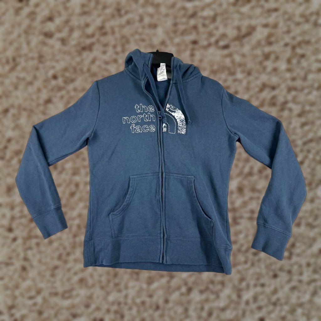 The North Face The North Face Jacket Medium Blue Floral Full Zip Polyester Pockets Hooded Women Size M / US 6-8 / IT 42-44 - 1 Thumbnail