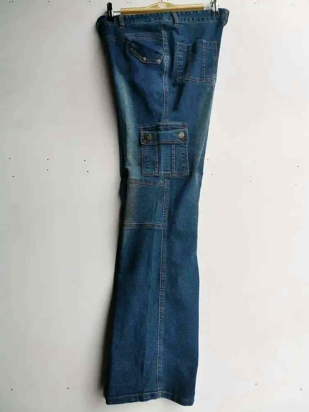 Japanese Brand She Bang Denim Cargo Multipocket Pants Size US 30 / EU 46 - 9 Thumbnail