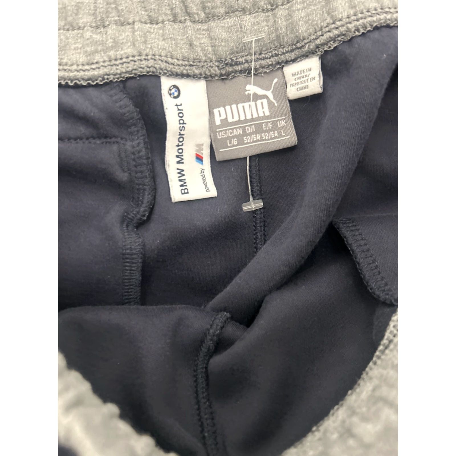 Puma BMW Motorsport Puma Sweatpants Mens Size L Blue Gray Joggers Performance Logos Size US 33 - 4 Thumbnail