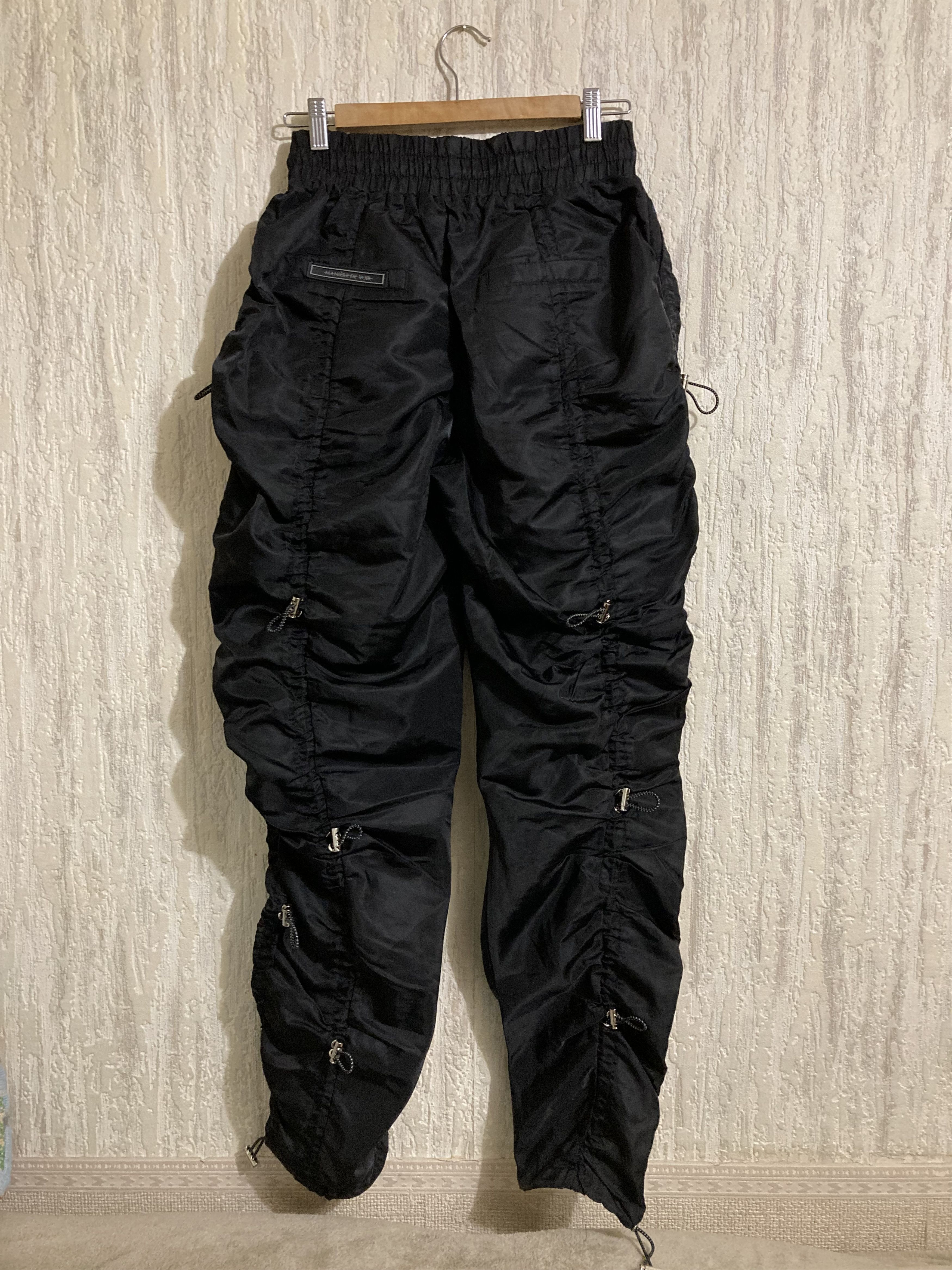 Maniere De Vior Maniere De Voir Nylon Bungee Ruched Cargo Pants - Black Size 28" / US 6 / IT 42 - 7 Thumbnail