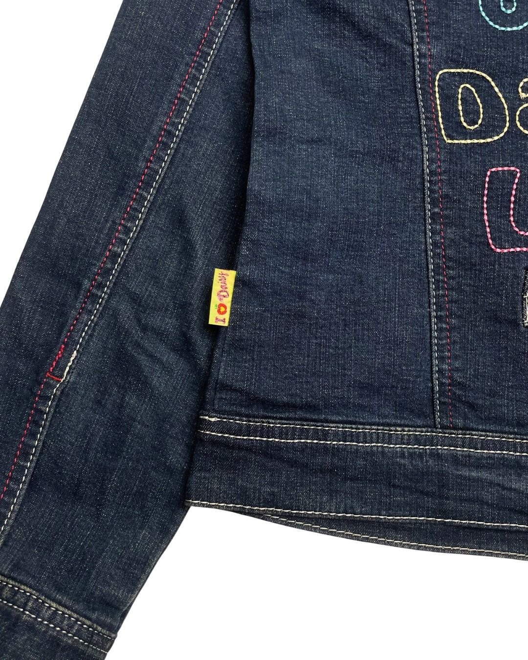 Japanese Brand Daisy Lovers Dark Wash Denim Jacket Size XS / US 0-2 / IT 36-38 - 9 Thumbnail