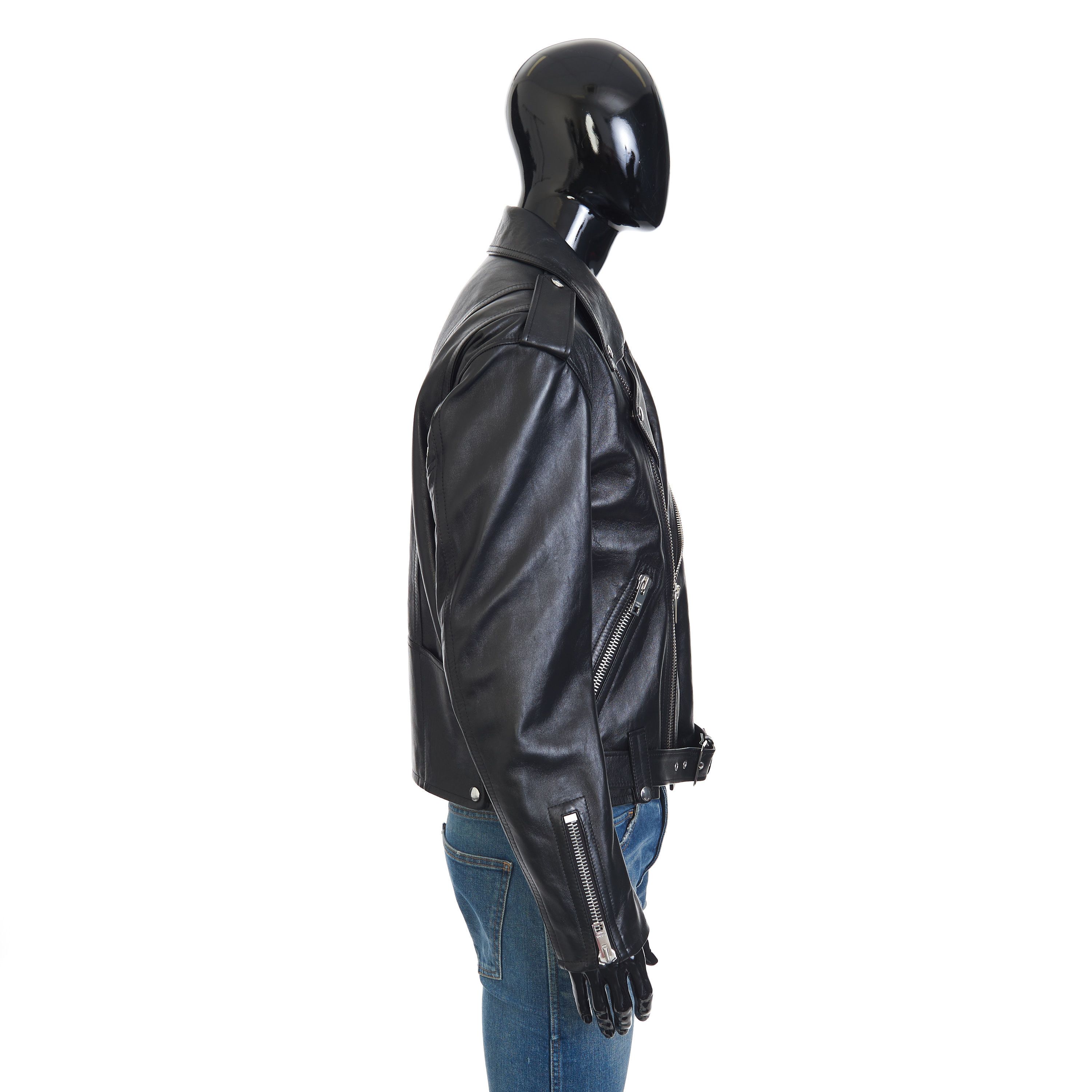 Celine Loose Fit Biker Jacket In Soft Lambskin Leather Size US M / EU 48-50 / 2 - 8 Thumbnail