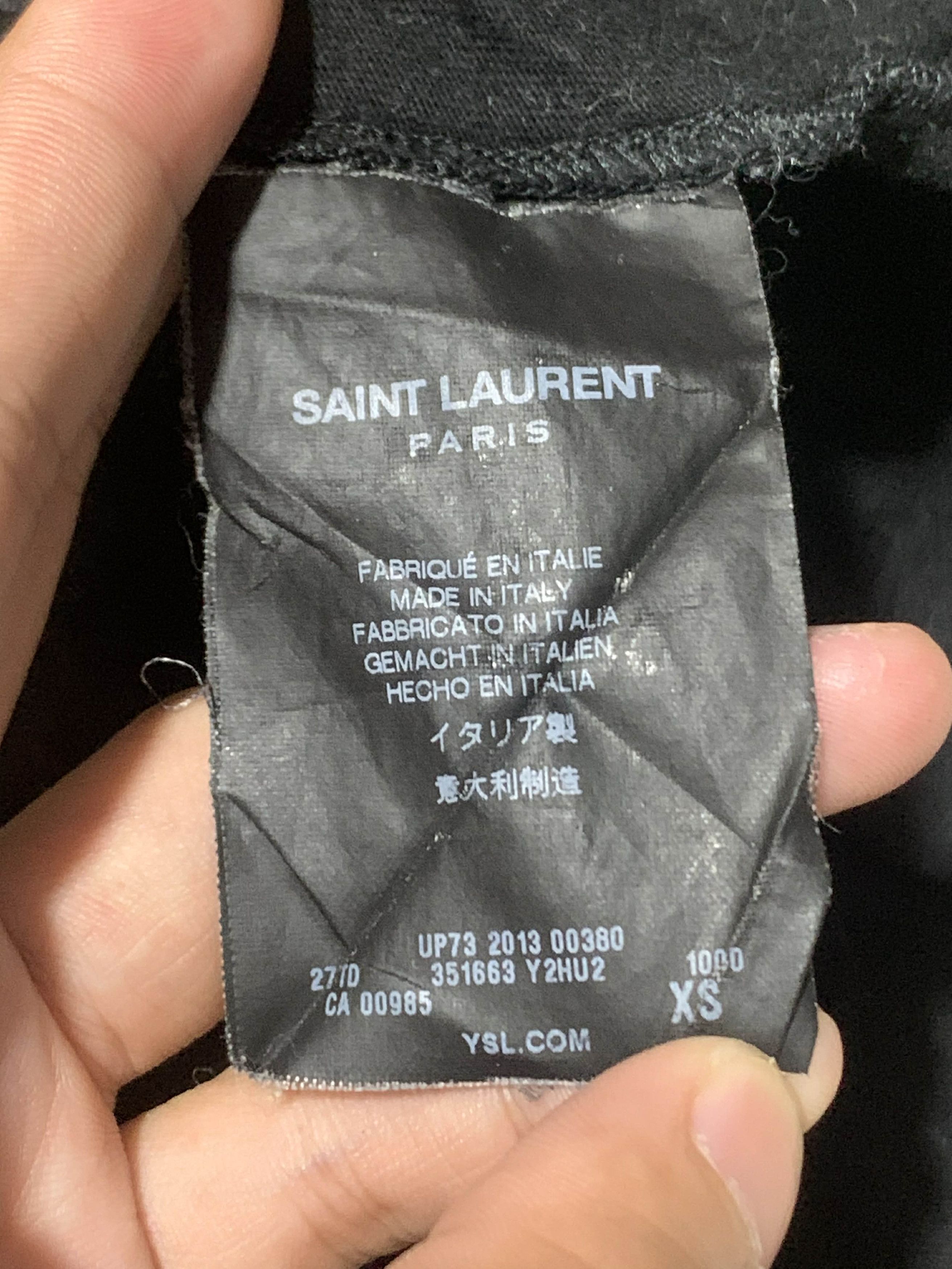 Saint Laurent Paris Saint Laurent Paris by Hedi Slimane Skull T-shirt Size XS / US 0-2 / IT 36-38 - 5 Thumbnail