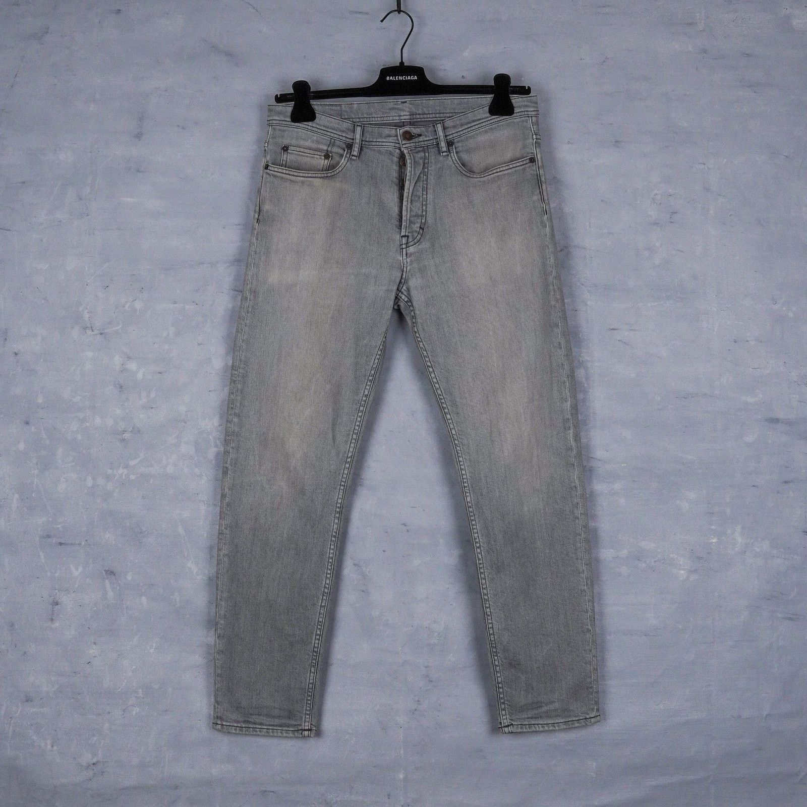 Acne Studios Acne studios river worn gray denim slim fit jeans pants Size US 31 - 1 Thumbnail