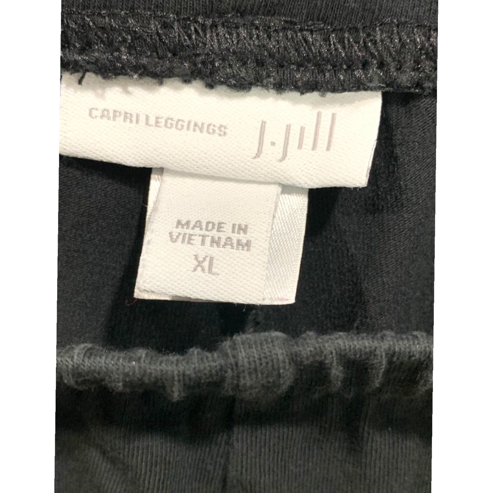 J. Jill J.Jill Womens XL Soft Knit Capri Leggings Pull On Black Size 40" / US 18 - 3 Thumbnail