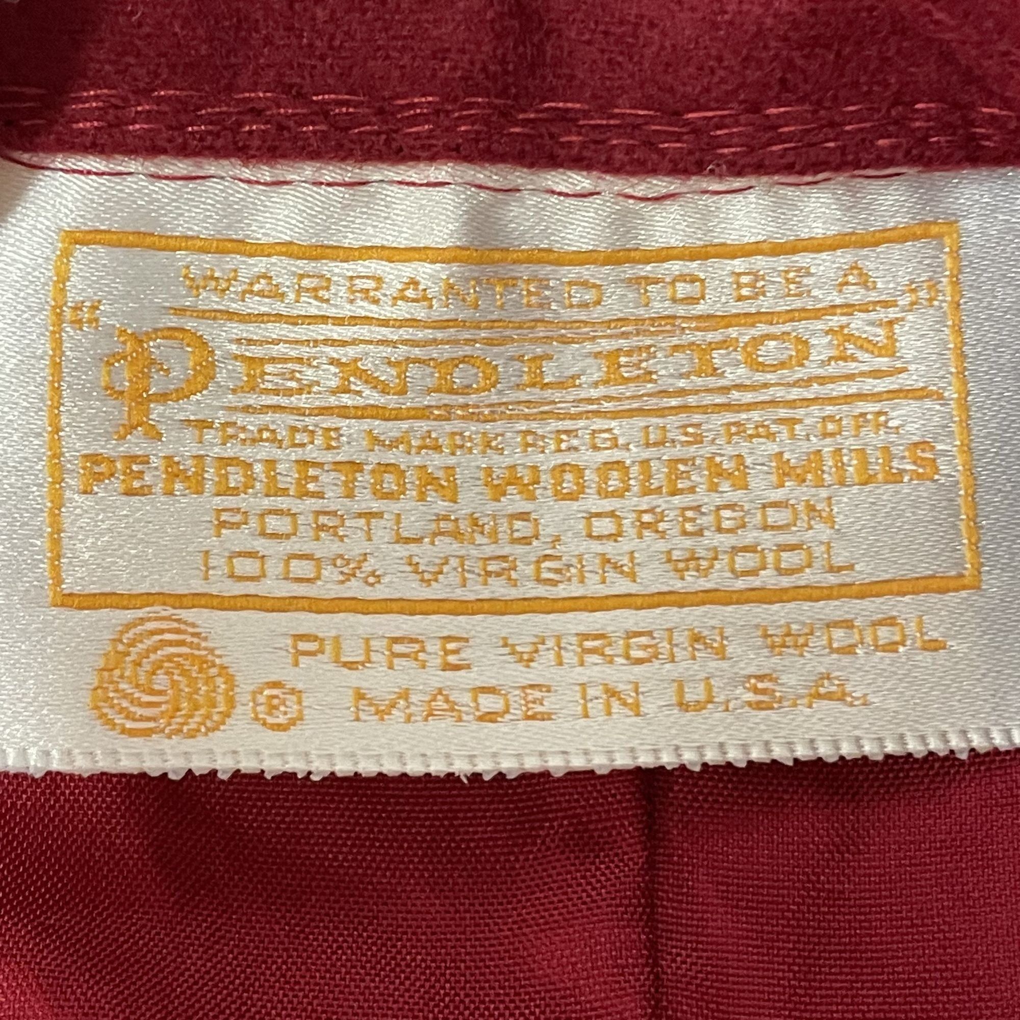 Pendleton Vtg Pendleton RED Lined A LINE Thick Wool Skirt 8 Size 30" / US 8 / IT 44 - 3 Thumbnail