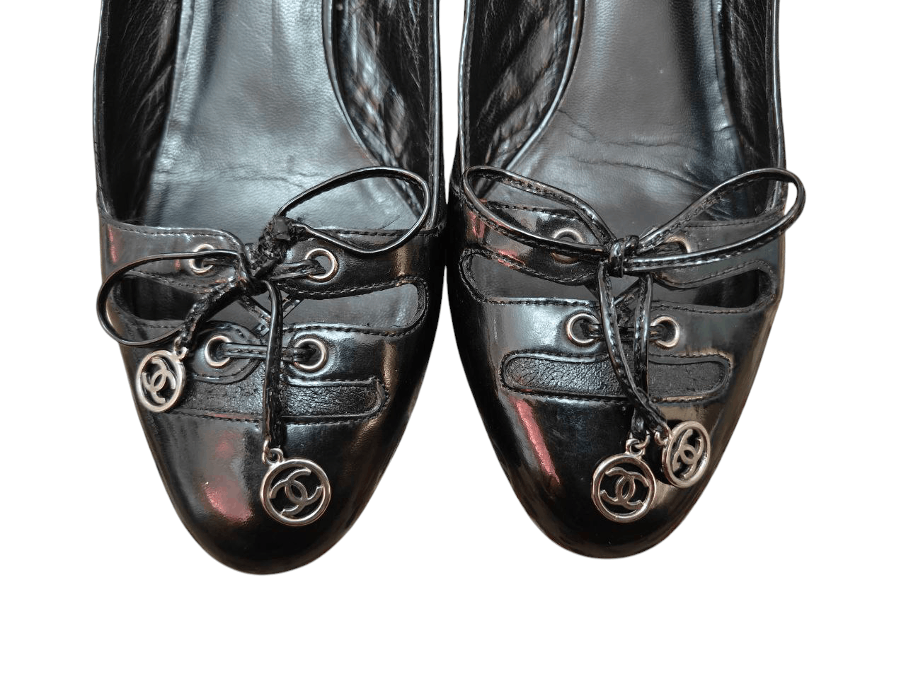 Chanel Chanel Kitten Pattern Leather Heels Size US 7.5 / IT 37.5 - 3 Thumbnail