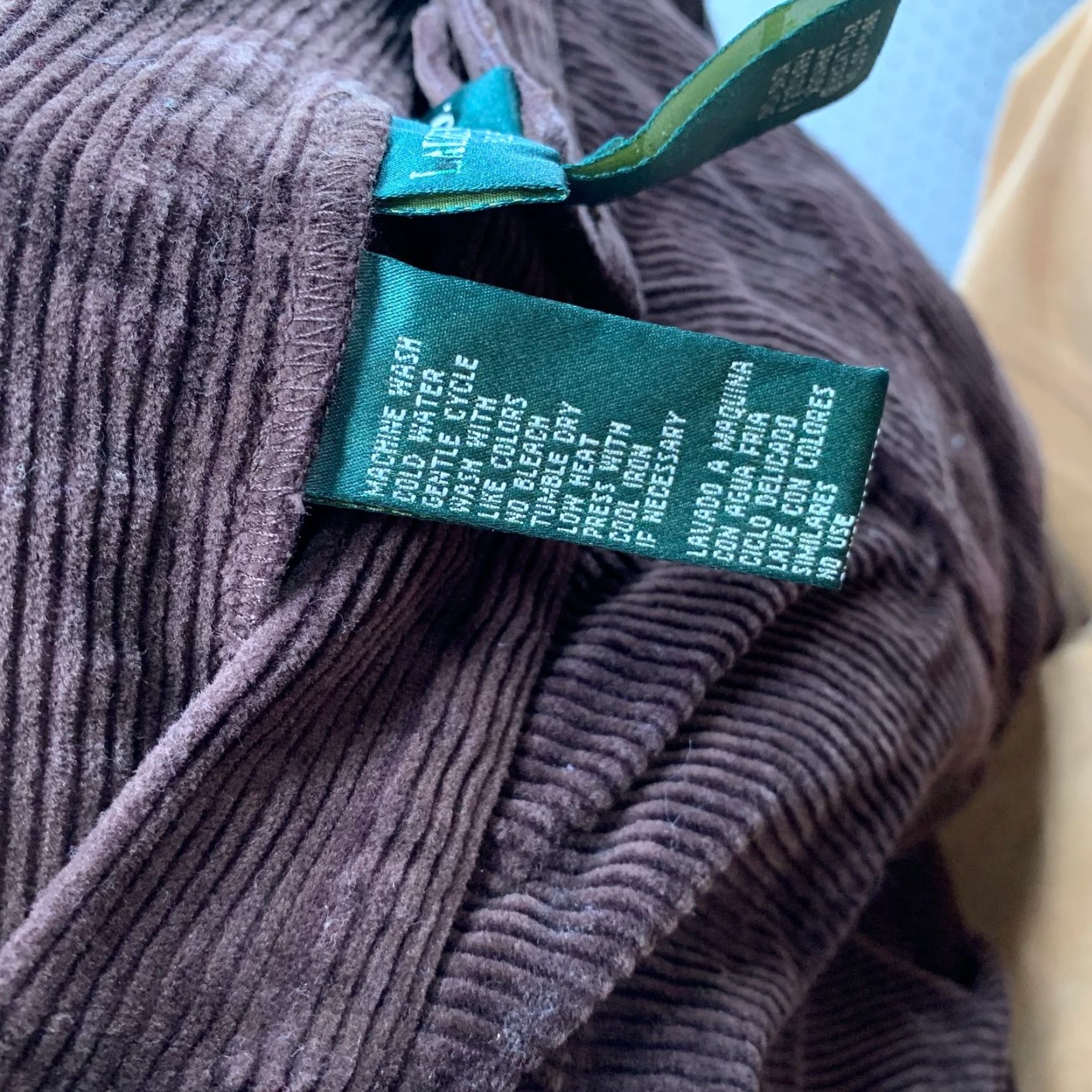 Ralph Lauren VINTAGE Lauren Ralph Lauren Corduroy Pants Womens 18W Brown Work 38x30.5 Size 40" / US 18 - 7 Thumbnail