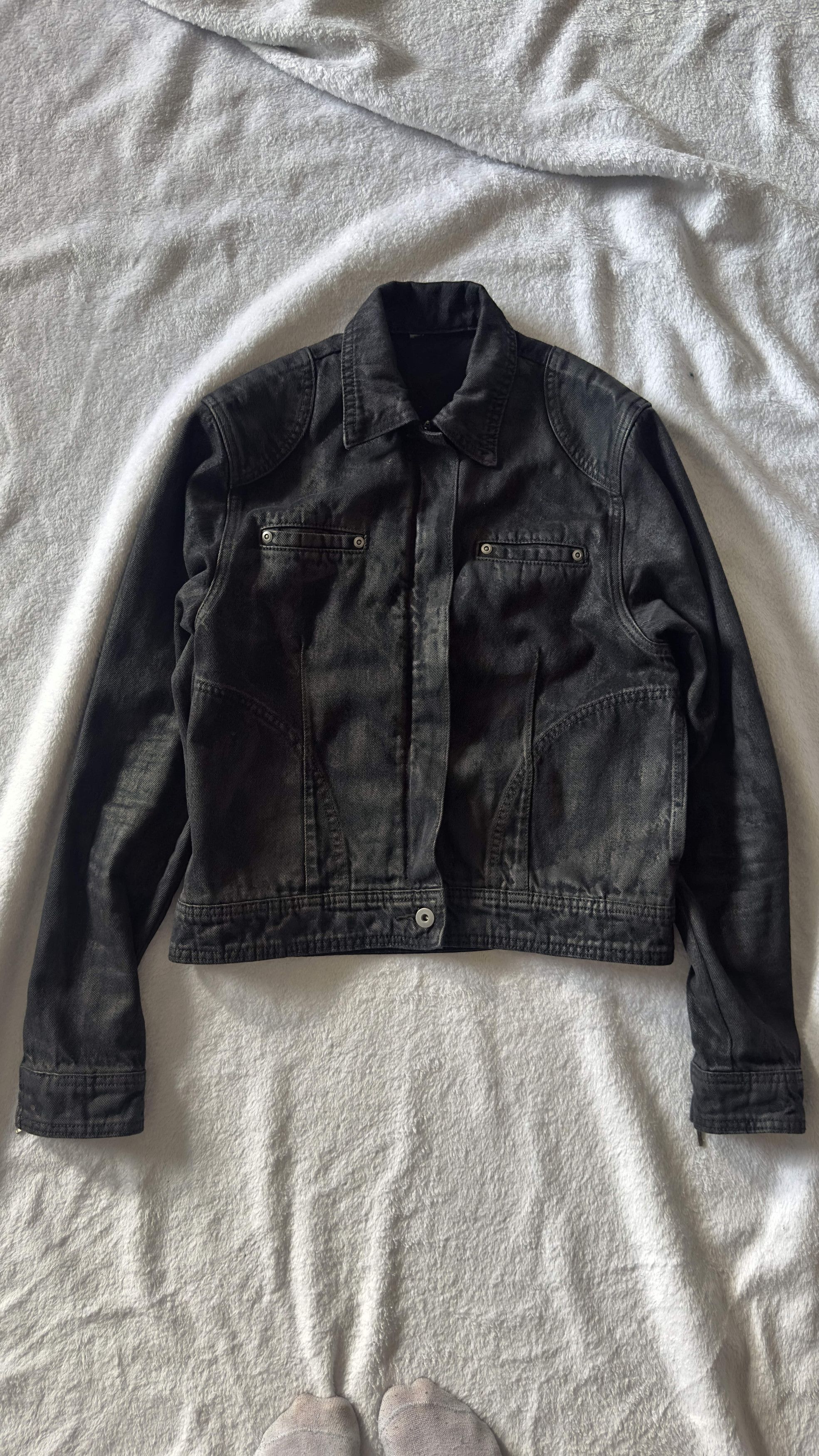 Other Dior hedi slimane luster metallic painted jean jacket Size US XL / EU 56 / 4 - 1 Thumbnail