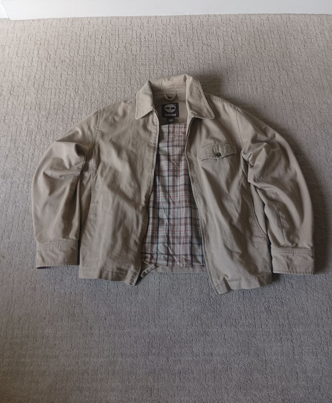 image of Vintage Timberland Carhartt Style Detroit Workwear Jacket in Tan, Men's (Size Medium)