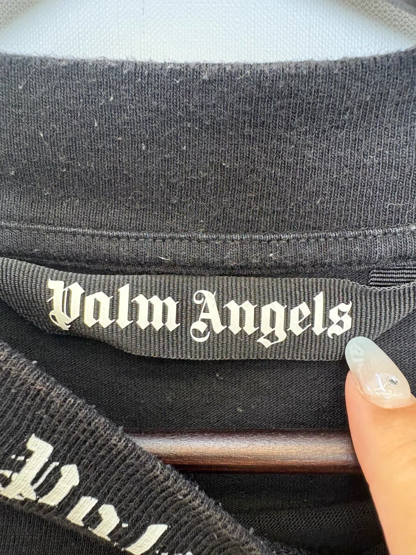Palm Angels Palm Angels Black Oversized Bat Style Logo T-shirt K36 Size US M / EU 48-50 / 2 - 3 Thumbnail