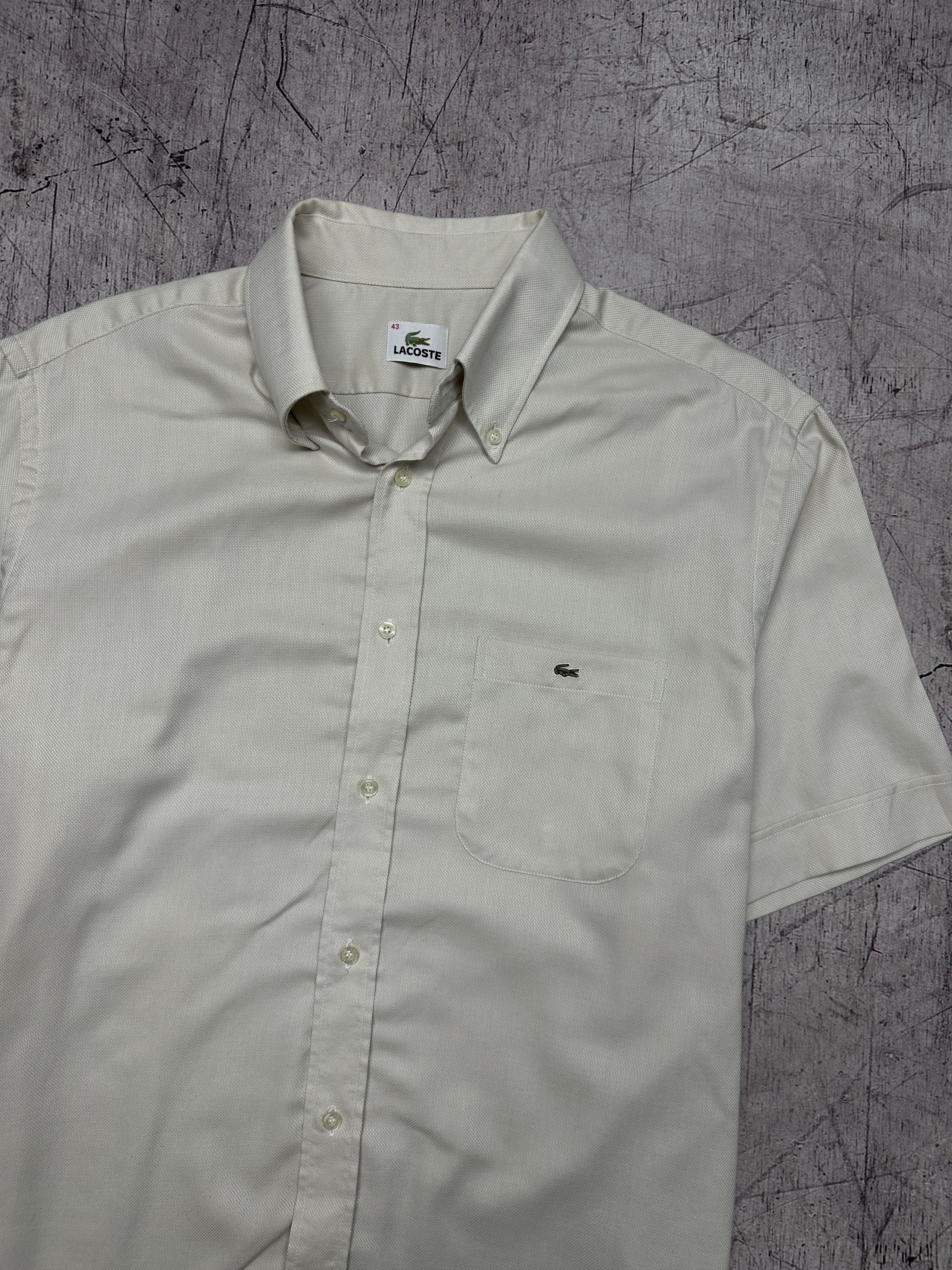 Lacoste Lacoste Vintage Mens Short Sleeve Shirt Size US XL / EU 56 / 4 - 2 Thumbnail