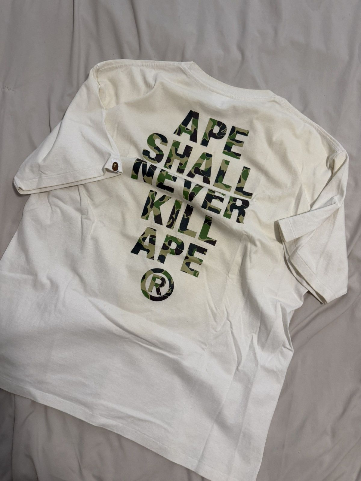 Bape ASNKA green camo t-shirt Size US XXL / EU 58 / 5 - 2 Thumbnail