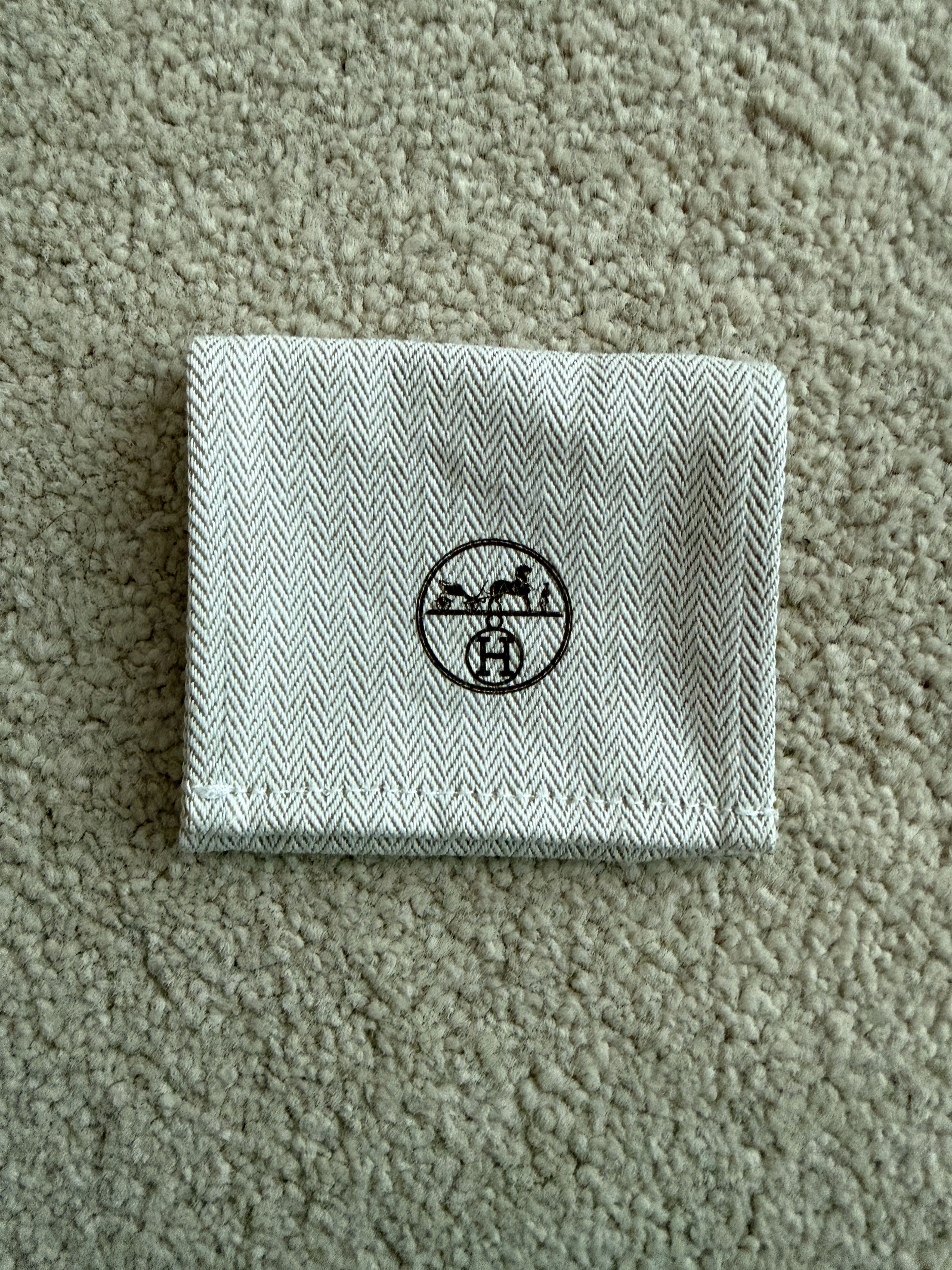 Hermes Authentic Hermes Jewelry Tweed Drawstring Storage Dust Bag Size ONE SIZE - 1 Thumbnail