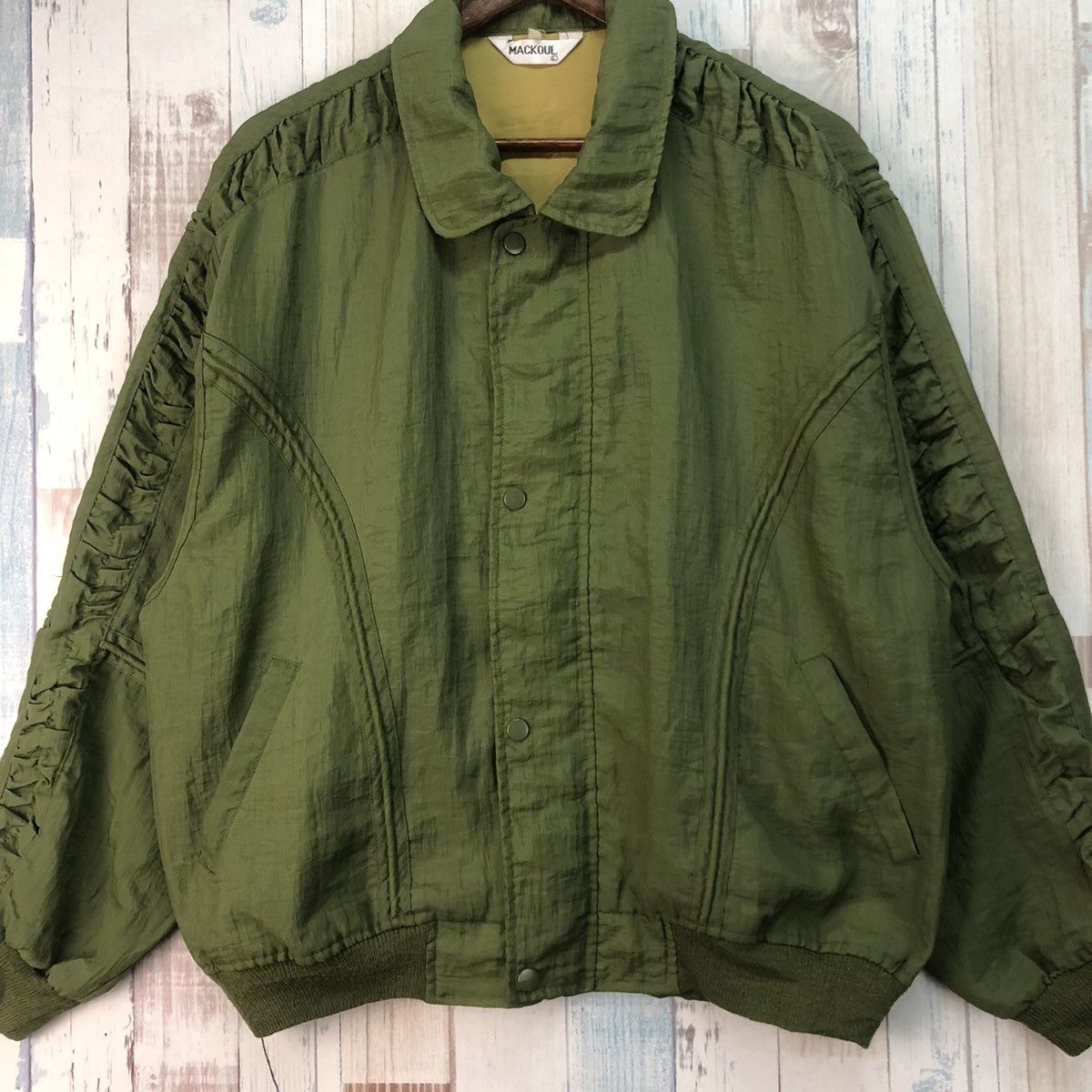 Japanese Brand × Vintage Vintage 90s Japanese Brand Mackoul Bomber Jacket Style Size US L / EU 52-54 / 3 - 4 Thumbnail