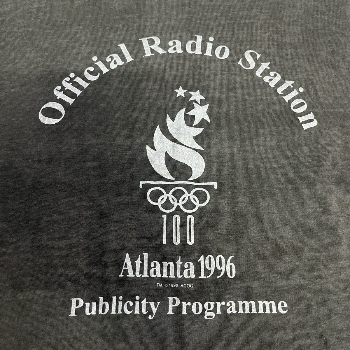 USA Olympics Vintage Atlanta 1996 Safra Radio T Shirt Size US XS / EU 42 / 0 - 2 Thumbnail