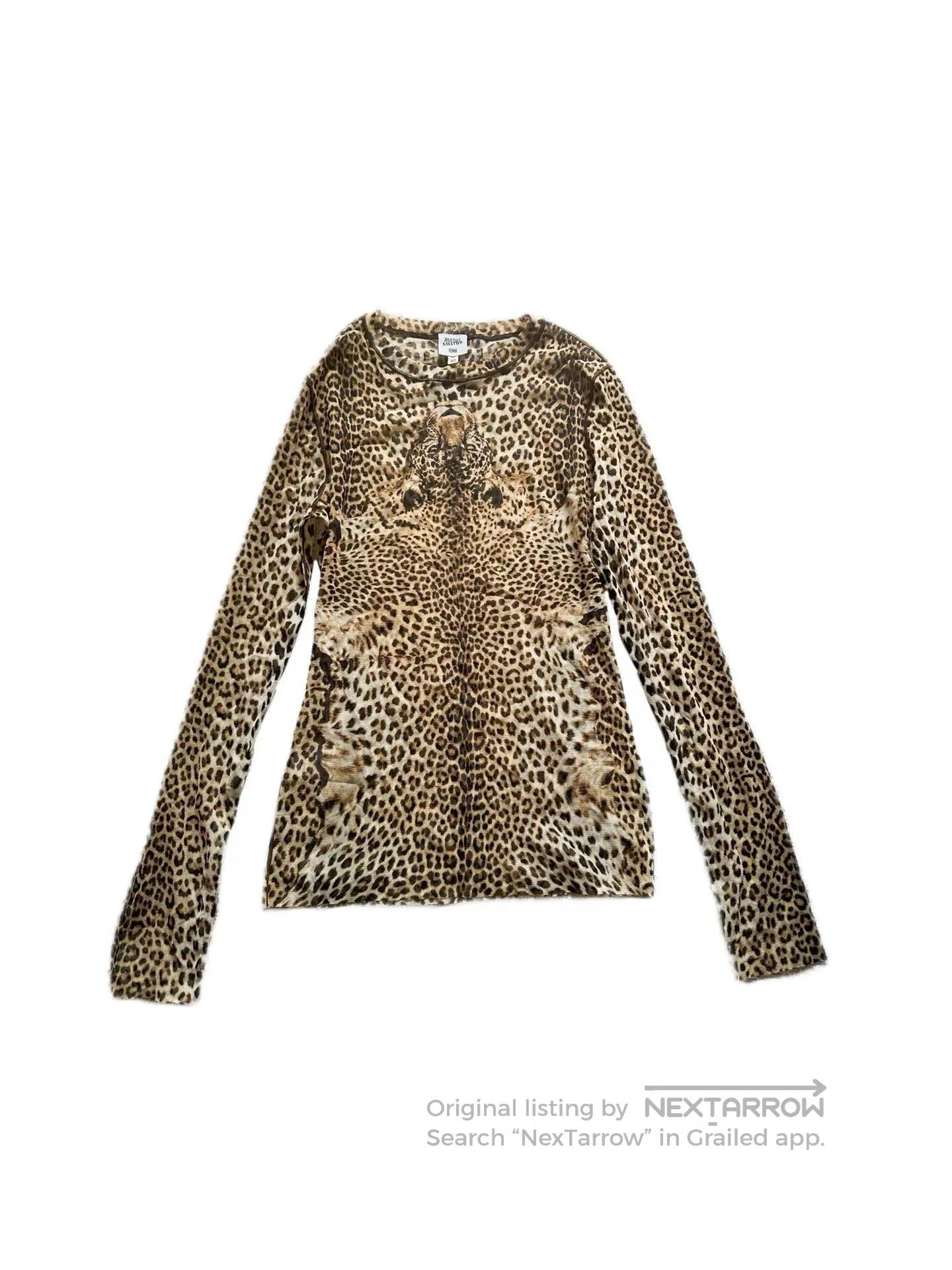 Jean Paul Gaultier Jean Paul Gaultier Leopard Mesh Tattoo Top. Size M / US 6-8 / IT 42-44 - 1 Thumbnail