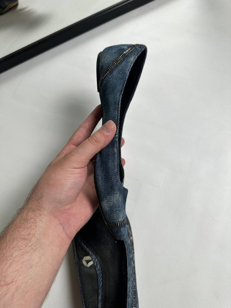 Diesel Vintage Diesel AvantGarde Denim Ballet Flats Size US 8 / IT 38 - 7 Thumbnail