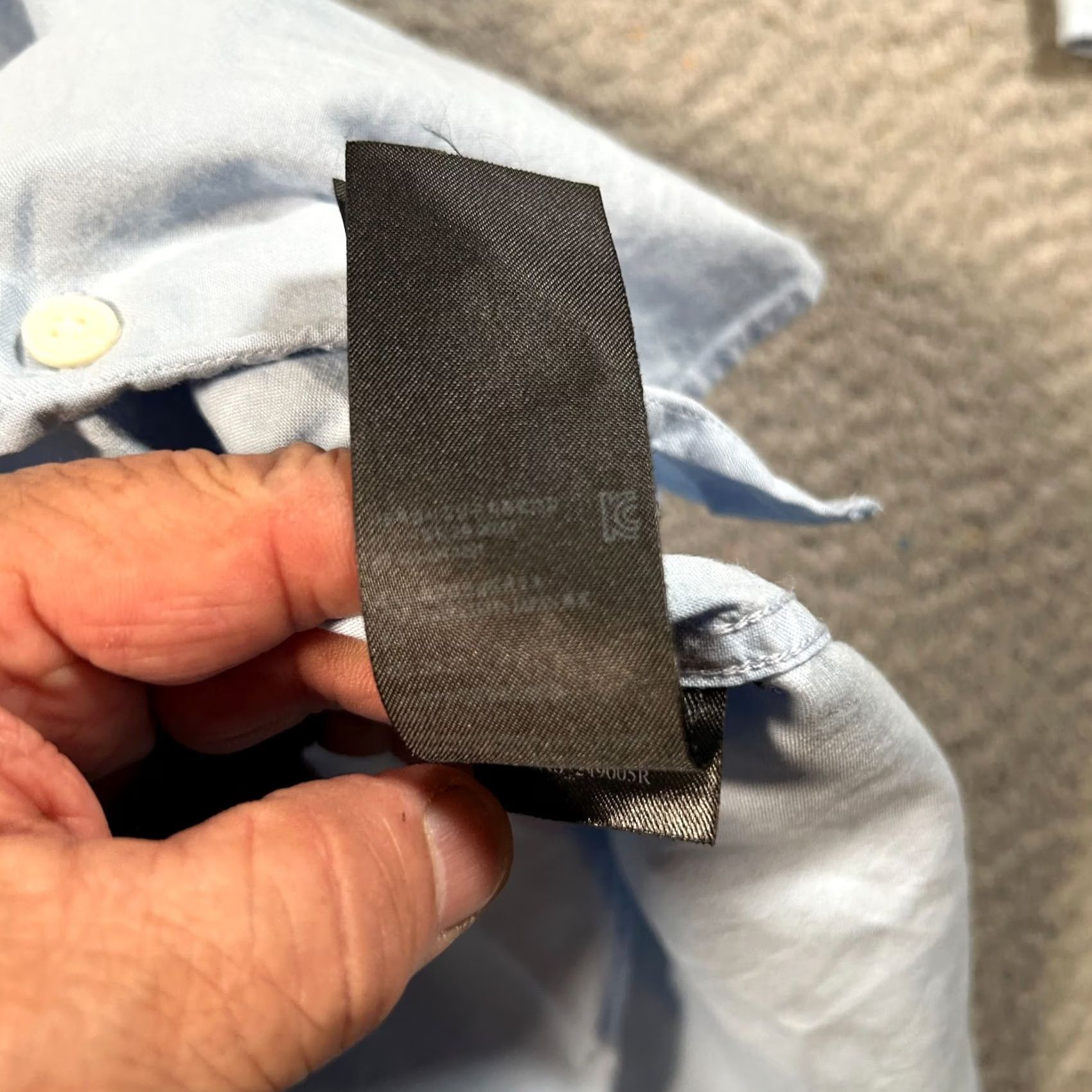 Allsaints AllSaints Sawyer Shirt Mens Small Blue Oxford Tailored Modern Minimal Slim Fit Shirt Size US S / EU 44-46 / 1 - 7 Thumbnail