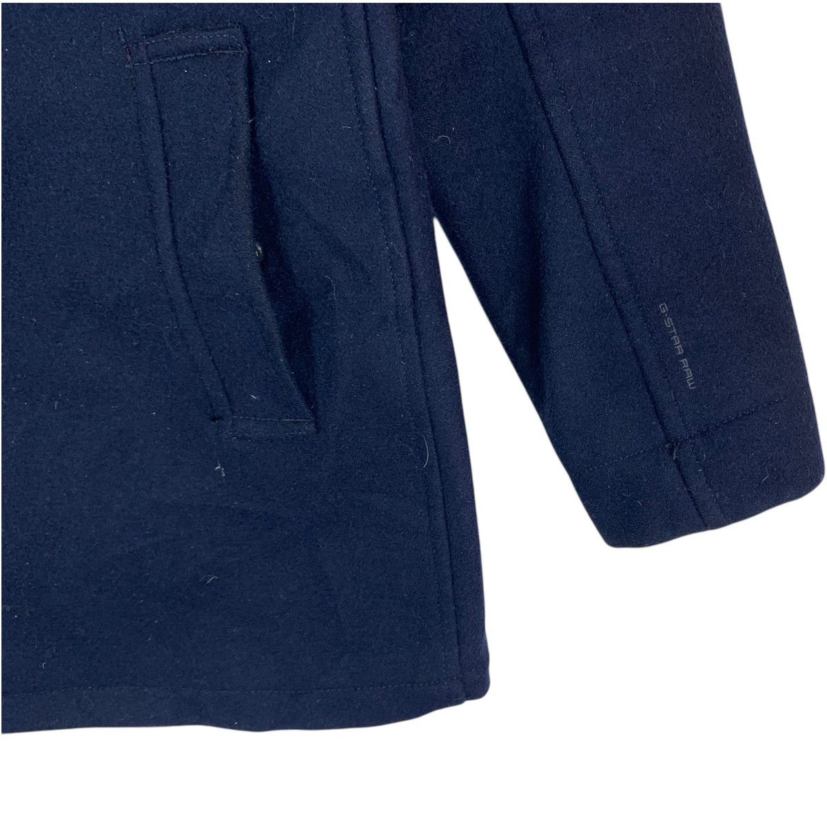 G-Star × Vintage VINTAGE G-STAR RAW JACKET WOOL NAVY Size US L / EU 52-54 / 3 - 6 Thumbnail