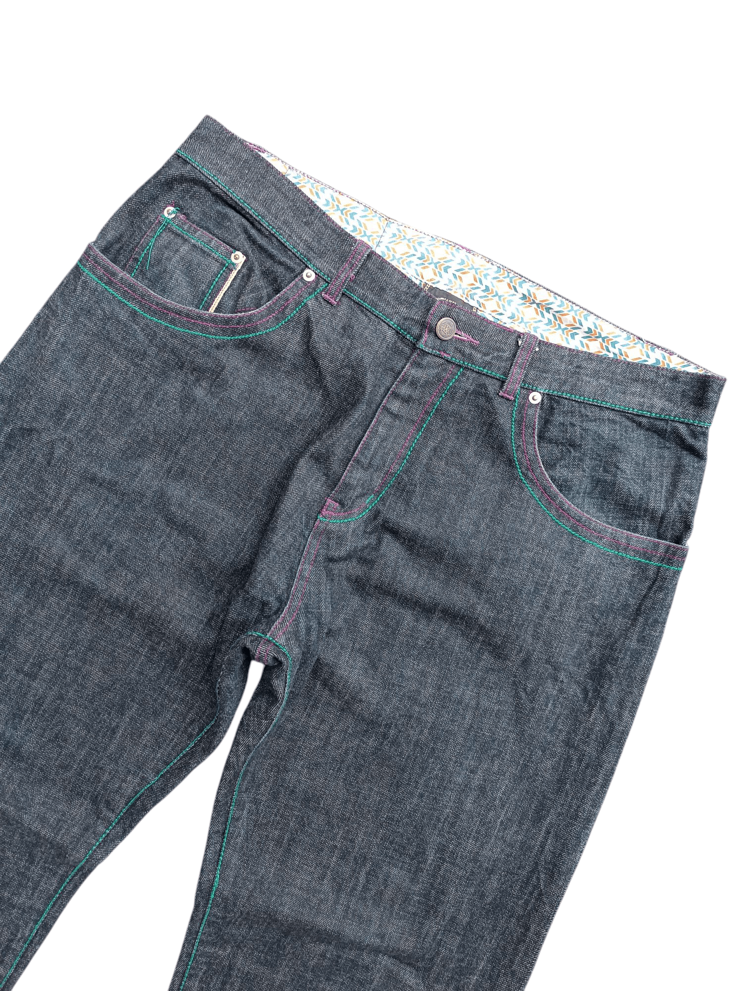 Japanese Brand XANTHOUS by Bags' Groove Selvedge Baggy Denim E242 Size US 34 / EU 50 - 8 Thumbnail