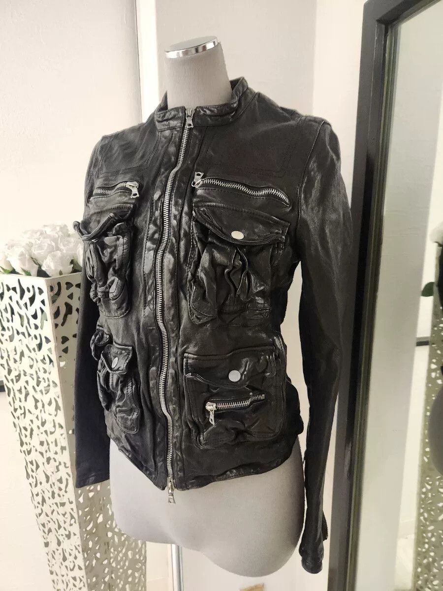 Neil Barrett Neil Barrett Women's Water Buffalo Leather Jacket XXS Size XXS / US 00 / IT 34 - 1 Thumbnail