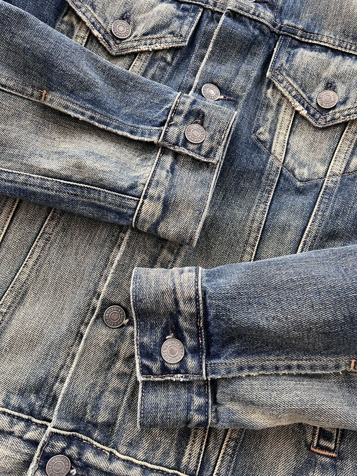 Polo Ralph Lauren Vintage Polo Ralph Lauren Avantgarde Faded Y2K Denim Jacket Size US S / EU 44-46 / 1 - 10 Thumbnail